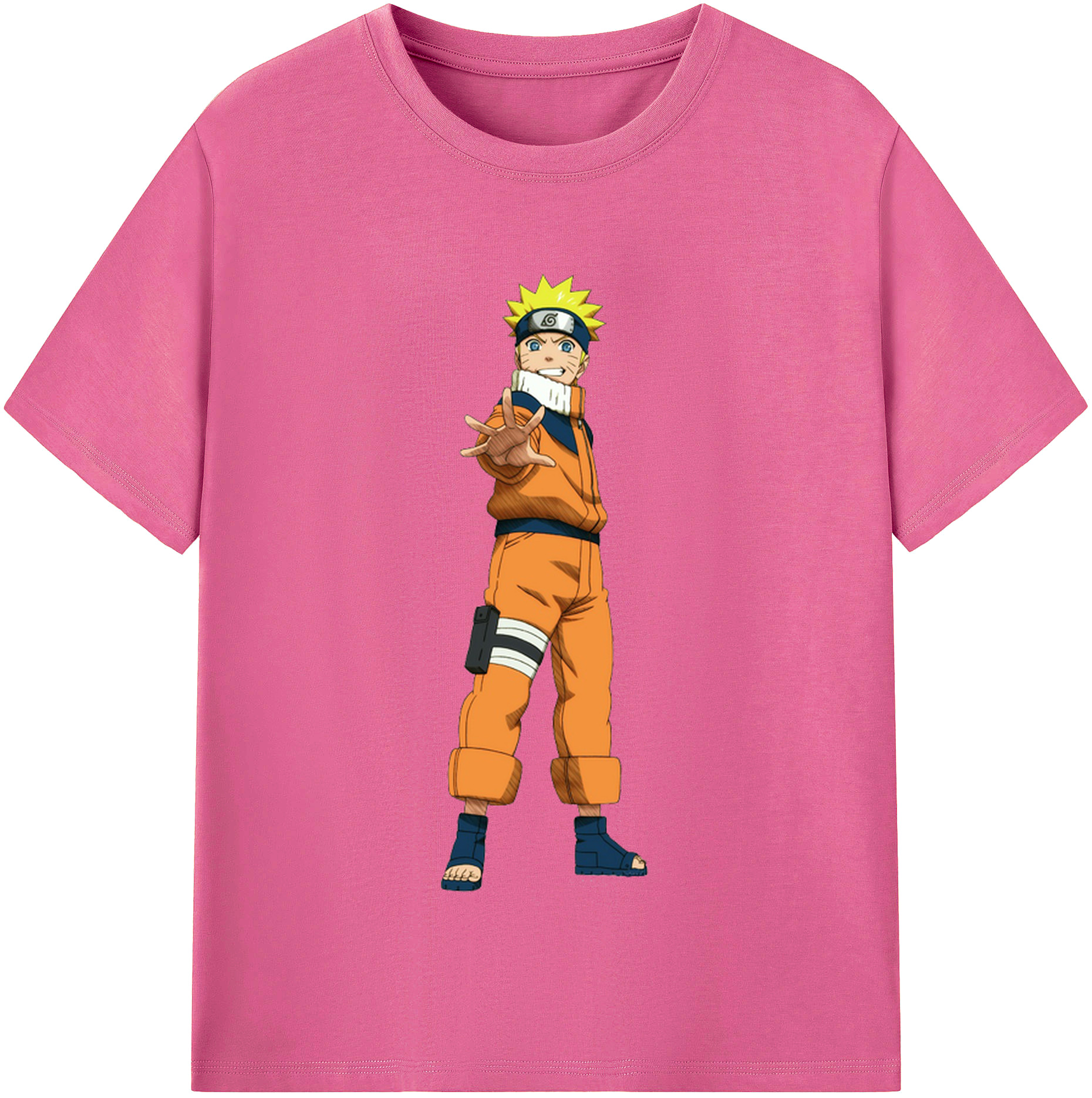 （画像用） NARUTO -ナルト- うずまき ナルト Uzumaki Naruto レディースカジュアルプリントTシャツ（綿100％）