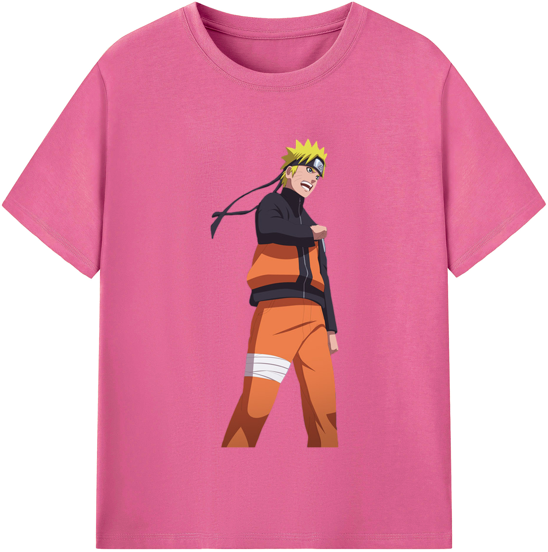 （画像用） NARUTO -ナルト- うずまき ナルト Uzumaki Naruto レディースカジュアルプリントTシャツ（綿100％）
