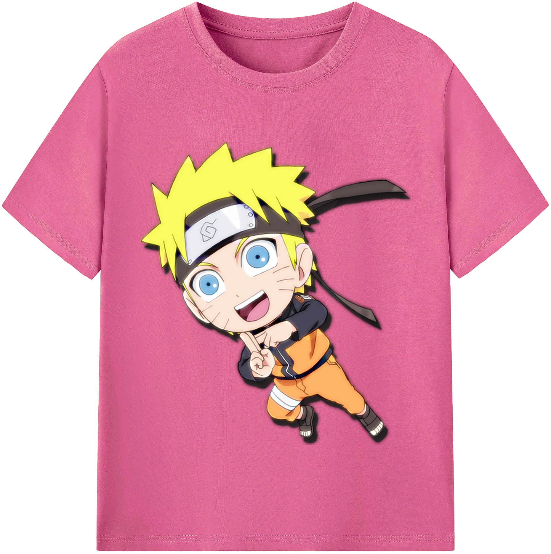 （画像用） NARUTO -ナルト- うずまき ナルト Uzumaki Naruto レディースカジュアルプリントTシャツ（綿100％）