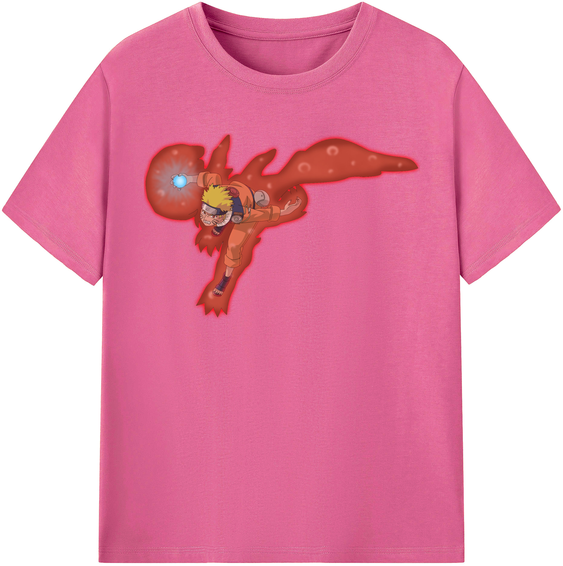 （画像用） NARUTO -ナルト- うずまき ナルト Uzumaki Naruto レディースカジュアルプリントTシャツ（綿100％）