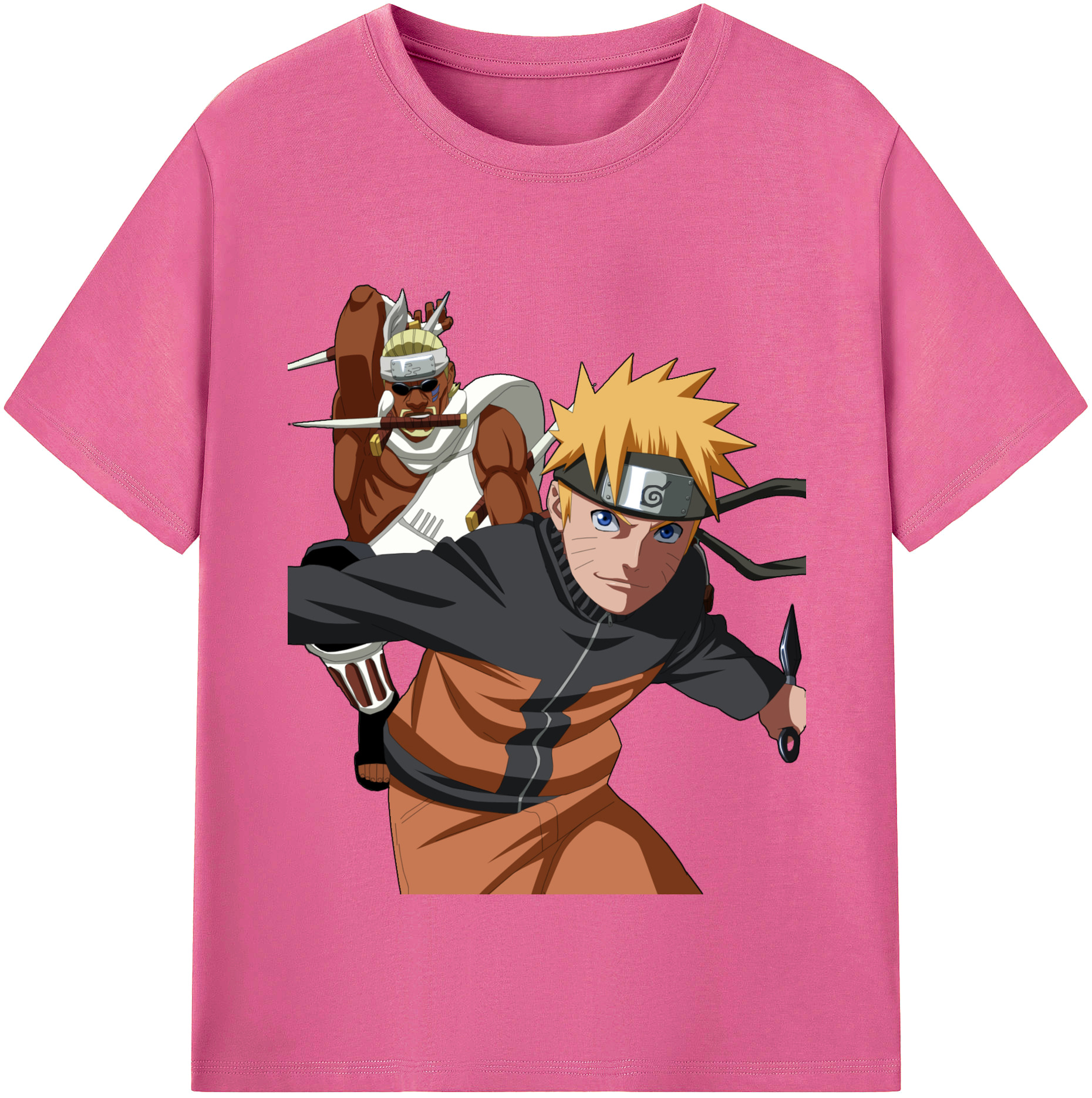 （画像用） NARUTO -ナルト- うずまき ナルト Uzumaki Naruto レディースカジュアルプリントTシャツ（綿100％）