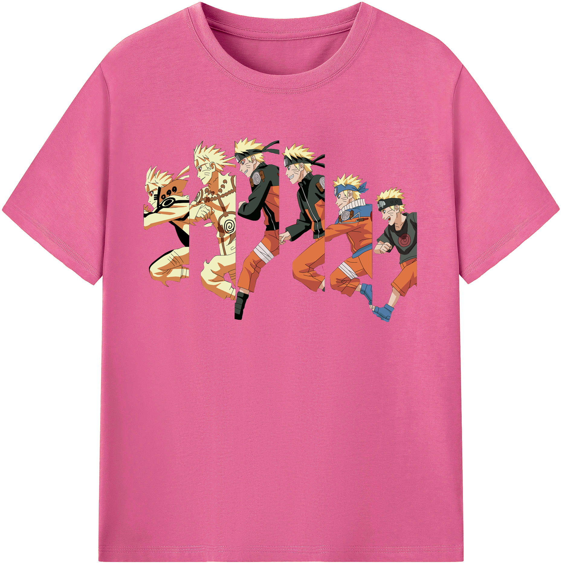 （画像用） NARUTO -ナルト- うずまき ナルト Uzumaki Naruto レディースカジュアルプリントTシャツ（綿100％）