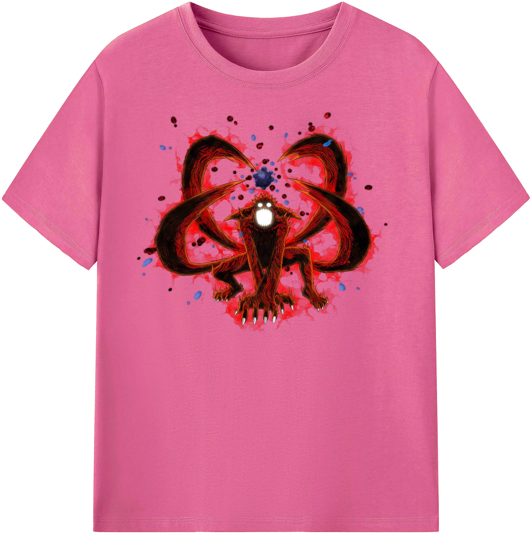 （画像用） NARUTO -ナルト- うずまき ナルト Uzumaki Naruto レディースカジュアルプリントTシャツ（綿100％）