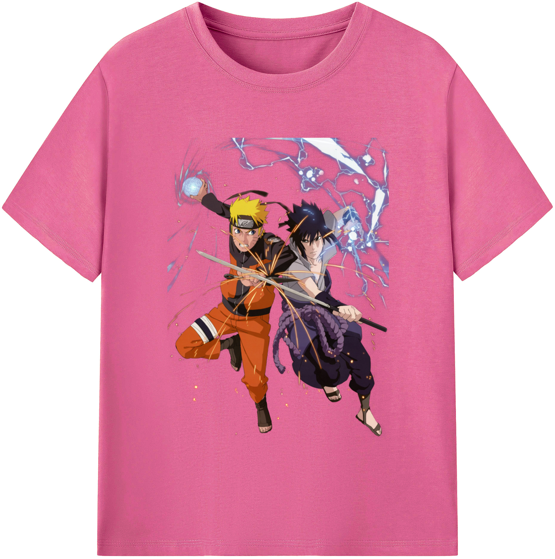 （画像用） NARUTO -ナルト- うずまき ナルト Uzumaki Naruto レディースカジュアルプリントTシャツ（綿100％）