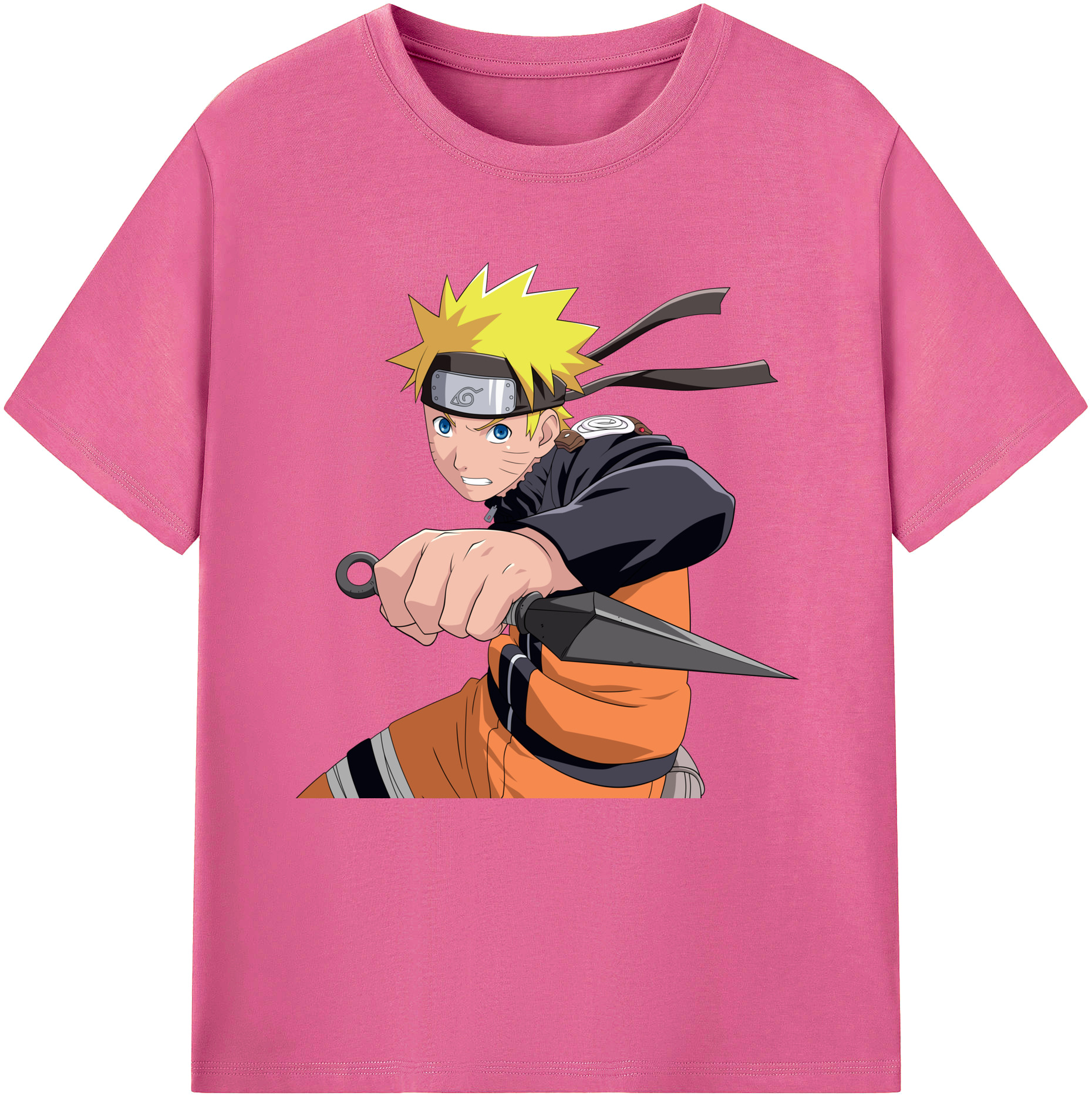 （画像用） NARUTO -ナルト- うずまき ナルト Uzumaki Naruto レディースカジュアルプリントTシャツ（綿100％）