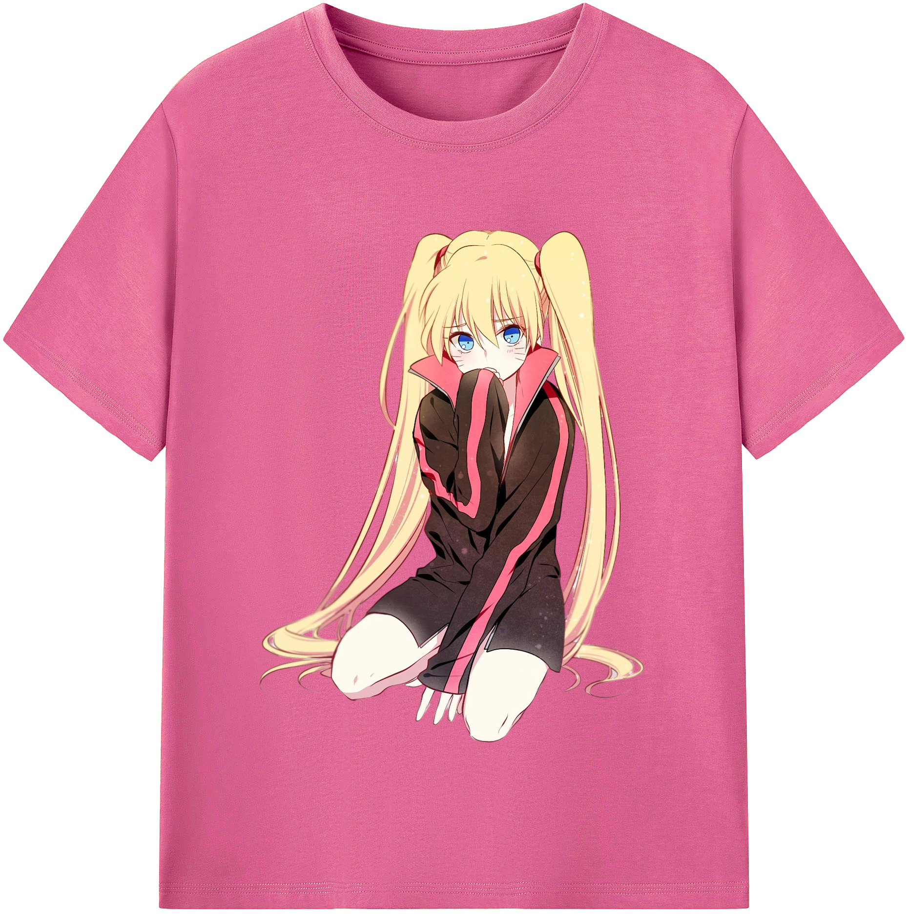 （画像用） NARUTO -ナルト- うずまき ナルト Uzumaki Naruto レディースカジュアルプリントTシャツ（綿100％）