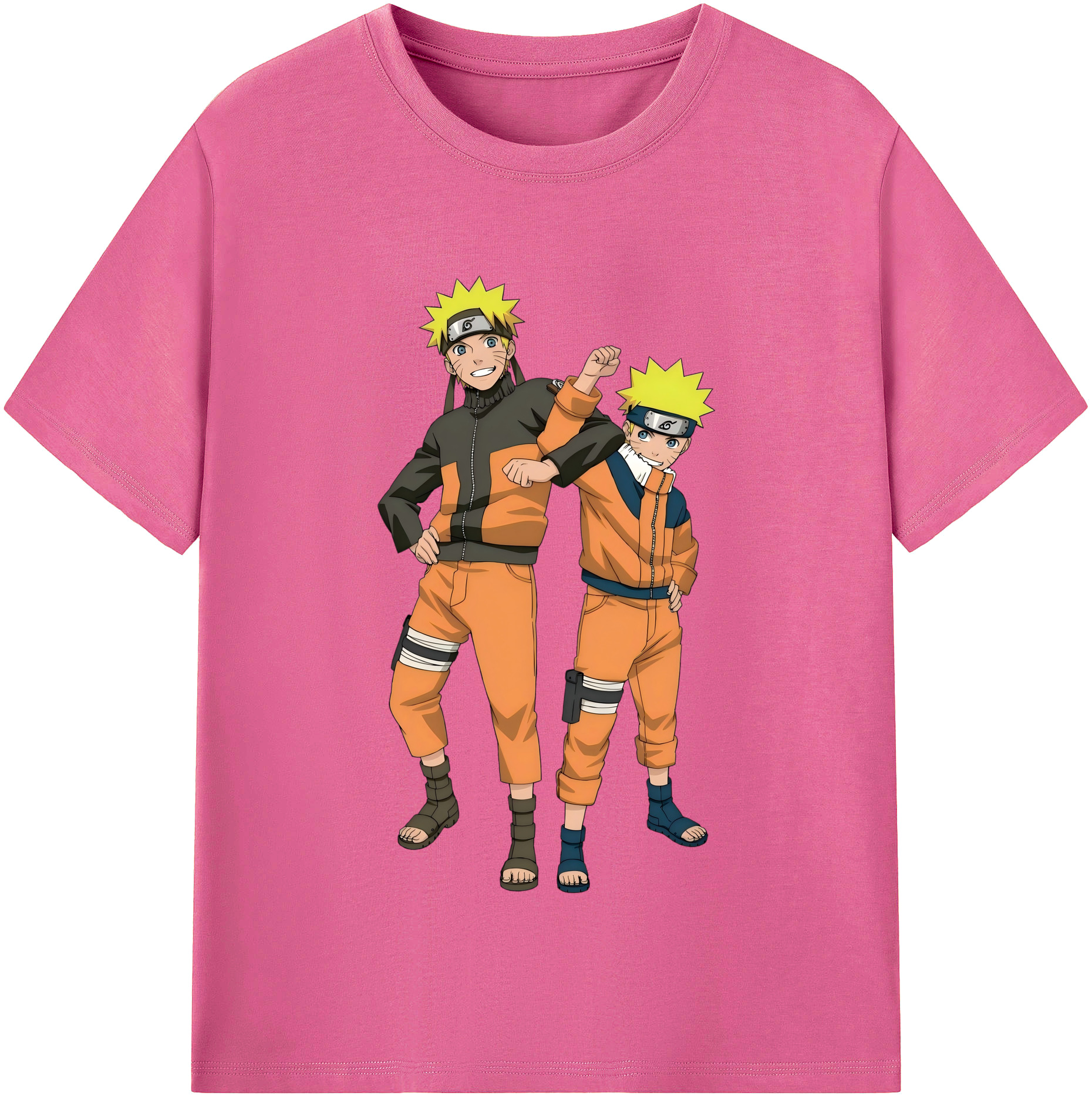 （画像用） NARUTO -ナルト- うずまき ナルト Uzumaki Naruto レディースカジュアルプリントTシャツ（綿100％）