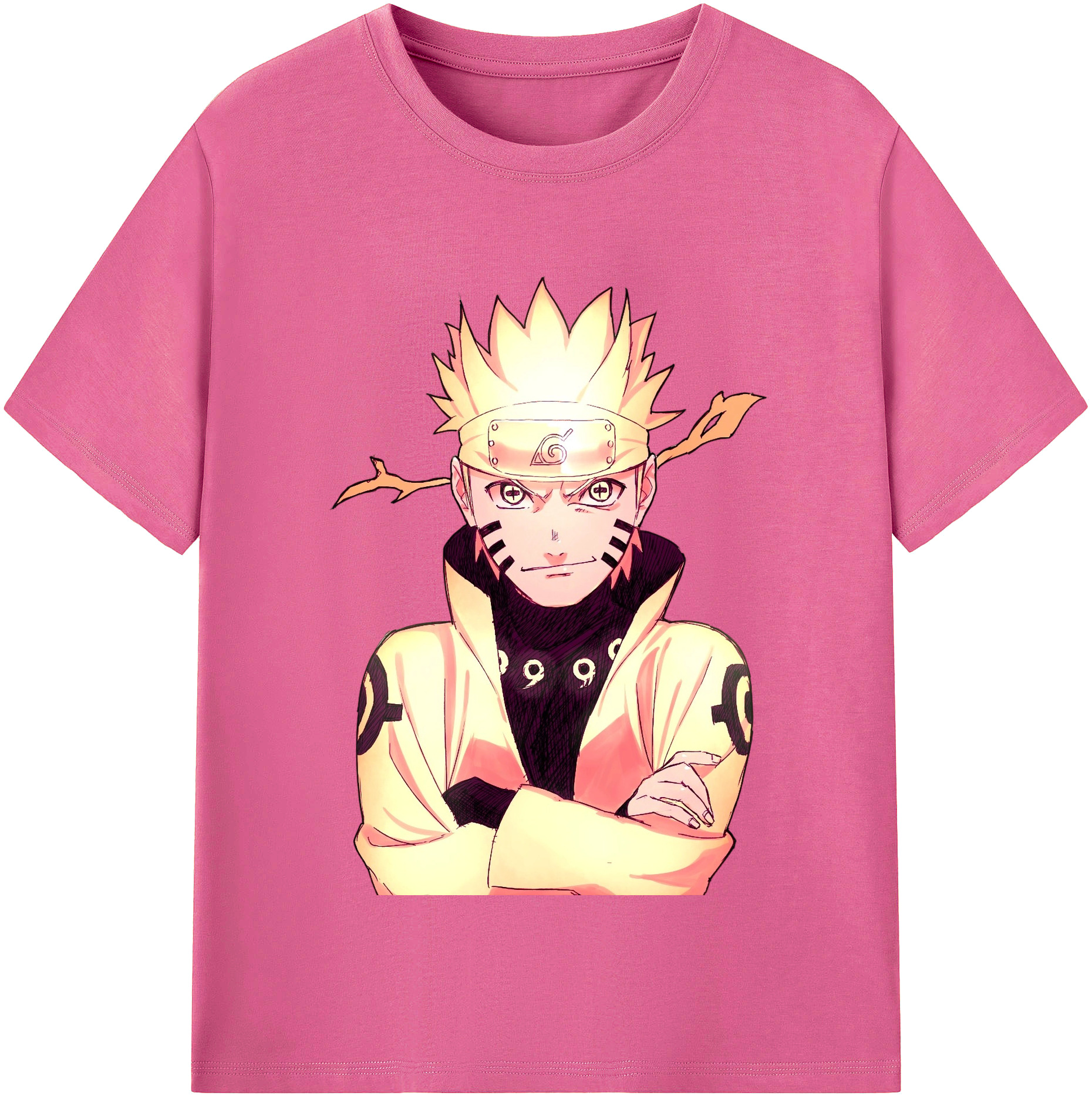 （画像用） NARUTO -ナルト- うずまき ナルト Uzumaki Naruto レディースカジュアルプリントTシャツ（綿100％）