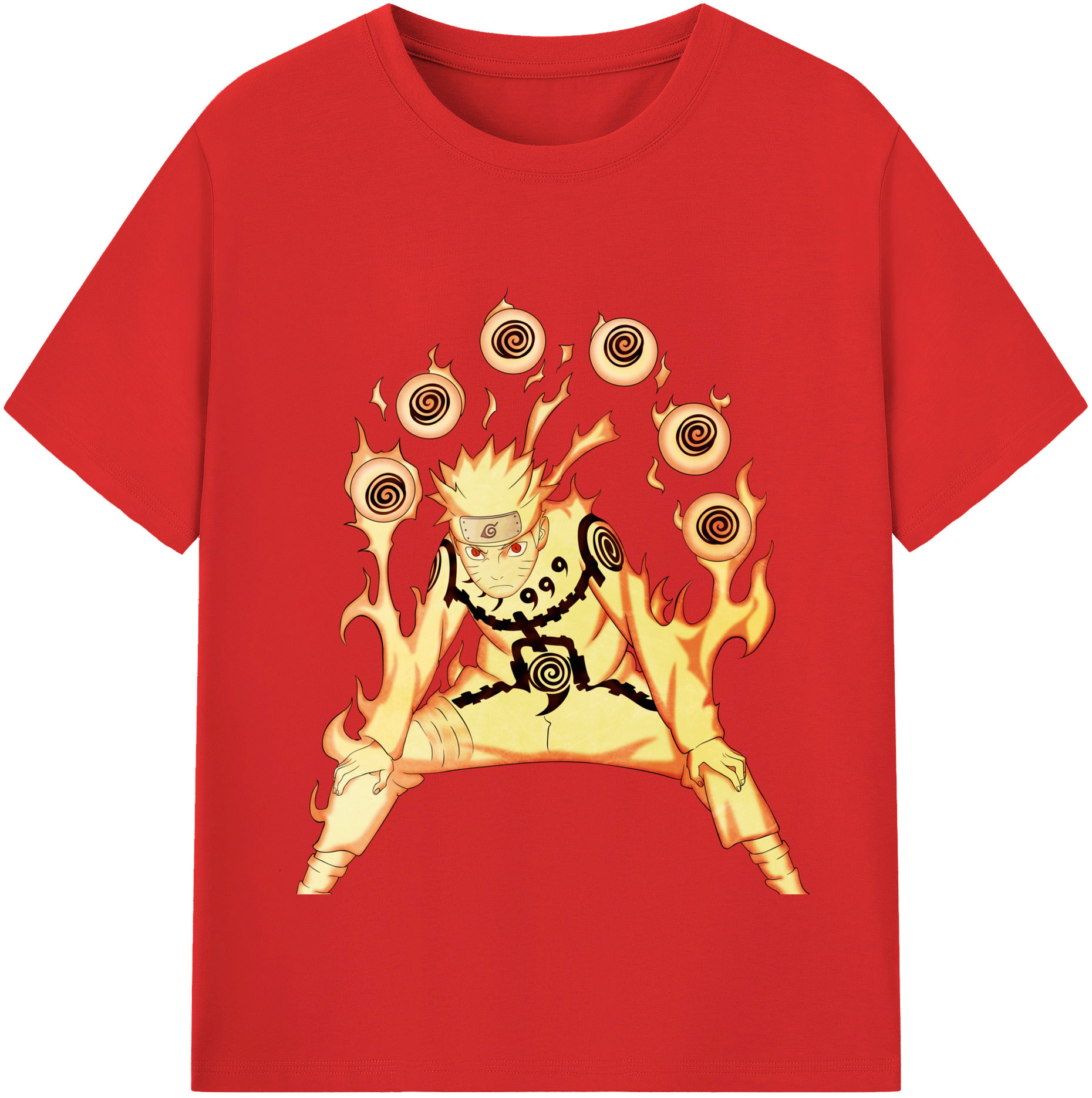 （画像用） NARUTO -ナルト- うずまき ナルト Uzumaki Naruto レディースカジュアルプリントTシャツ（綿100％）