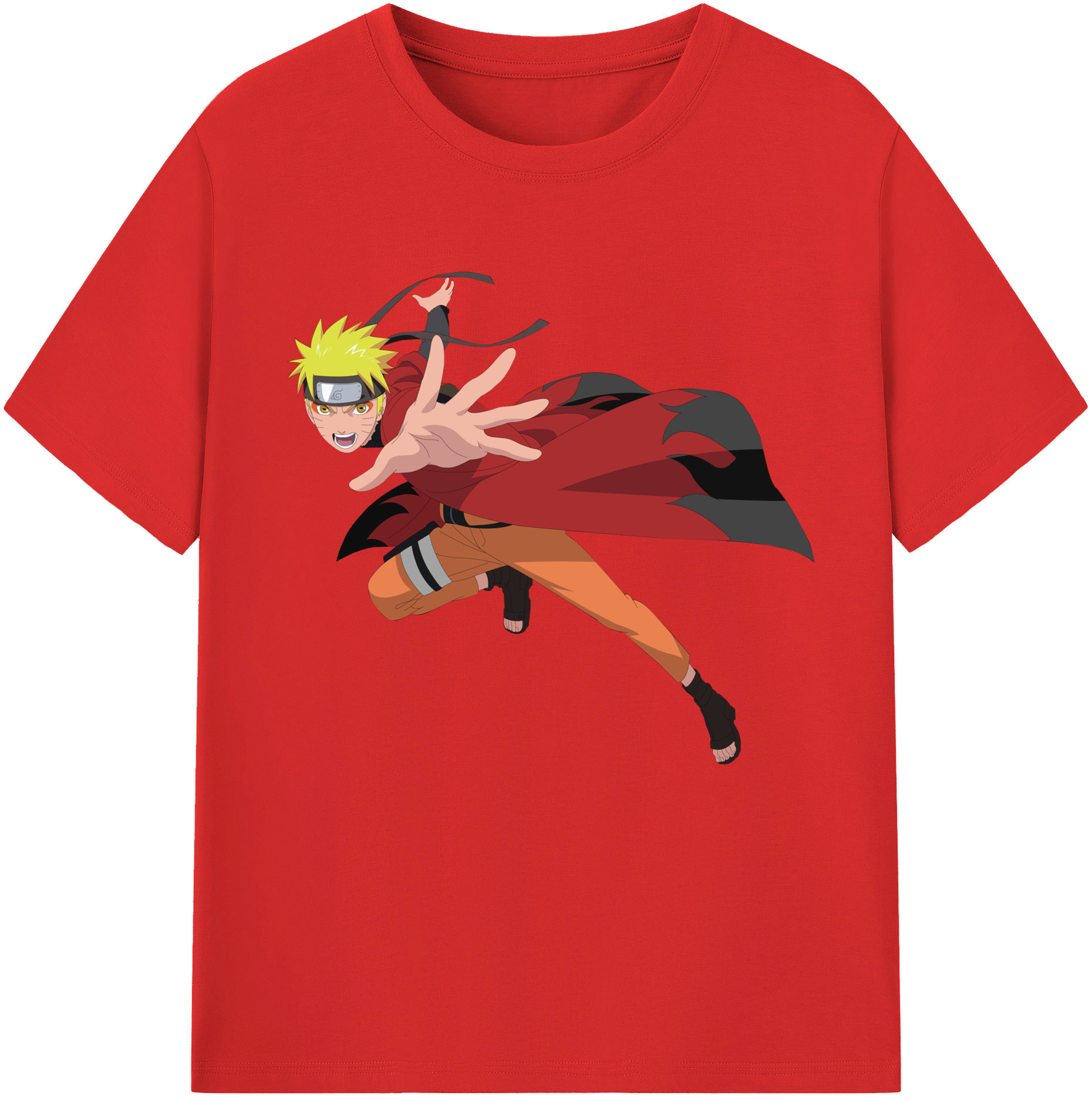 （画像用） NARUTO -ナルト- うずまき ナルト Uzumaki Naruto レディースカジュアルプリントTシャツ（綿100％）