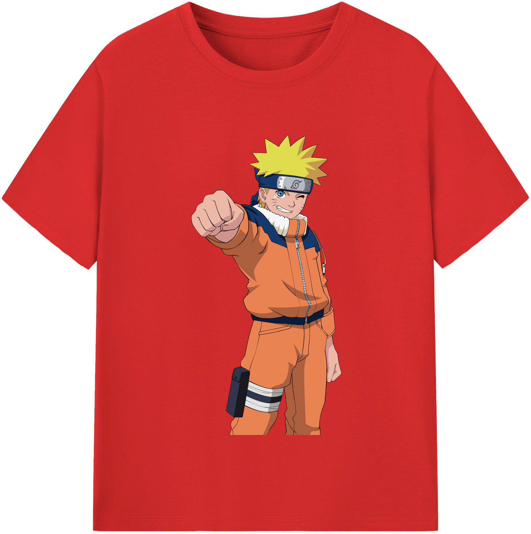 NARUTO -ナルト- うずまき ナルト Uzumaki Naruto レディースカジュアルプリントTシャツ（綿100％）