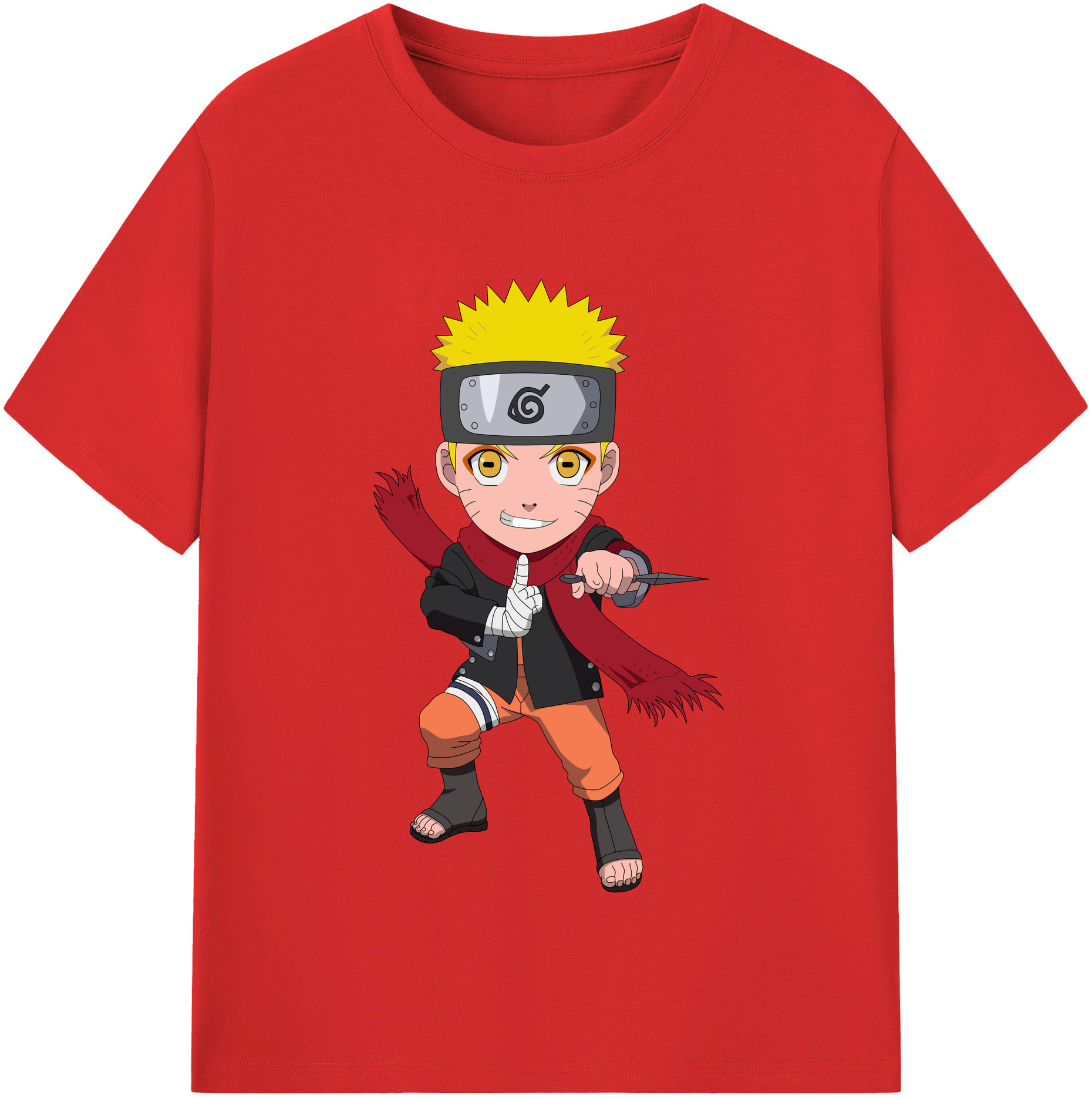 （画像用） NARUTO -ナルト- うずまき ナルト Uzumaki Naruto レディースカジュアルプリントTシャツ（綿100％）
