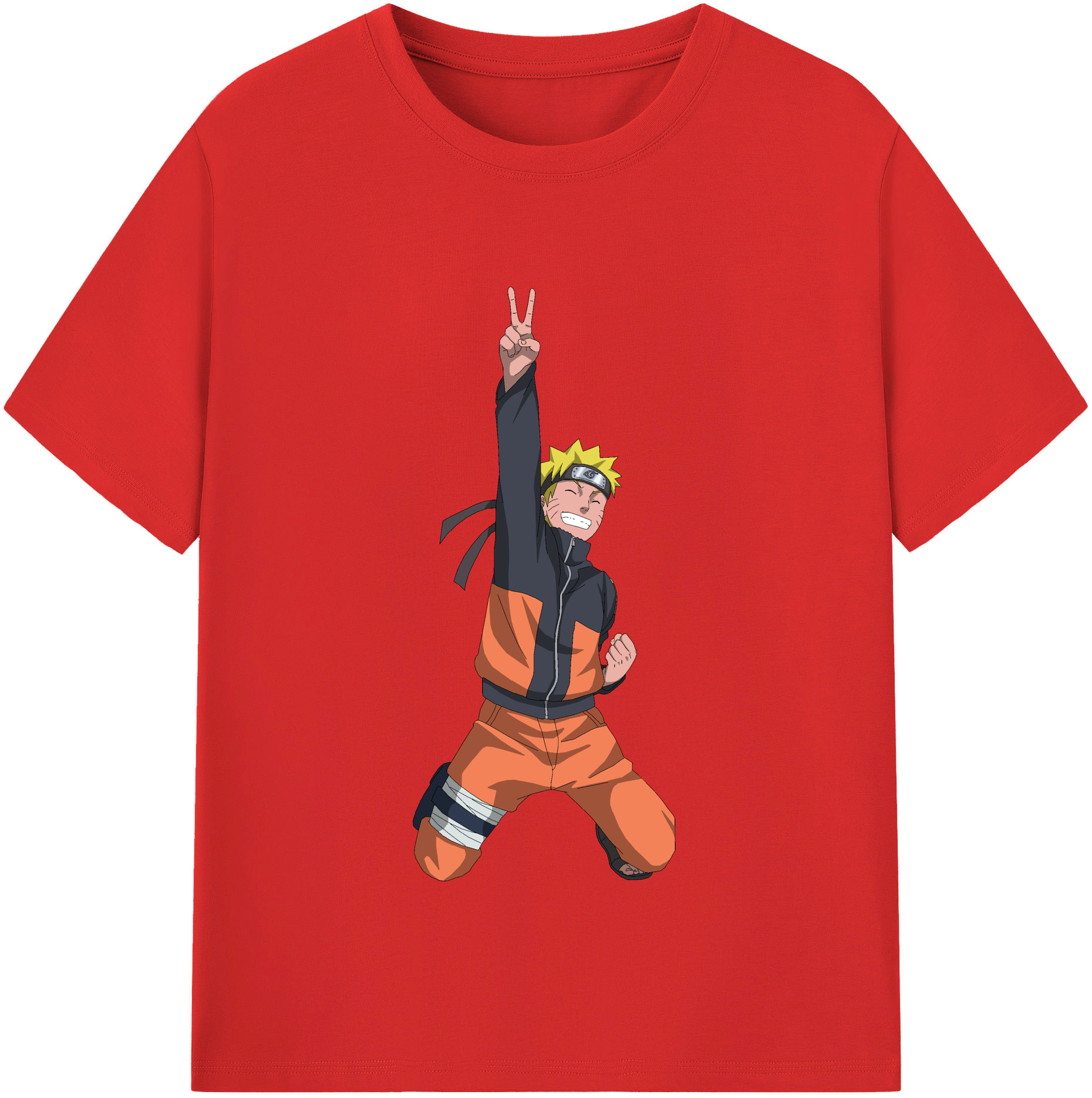（画像用） NARUTO -ナルト- うずまき ナルト Uzumaki Naruto レディースカジュアルプリントTシャツ（綿100％）