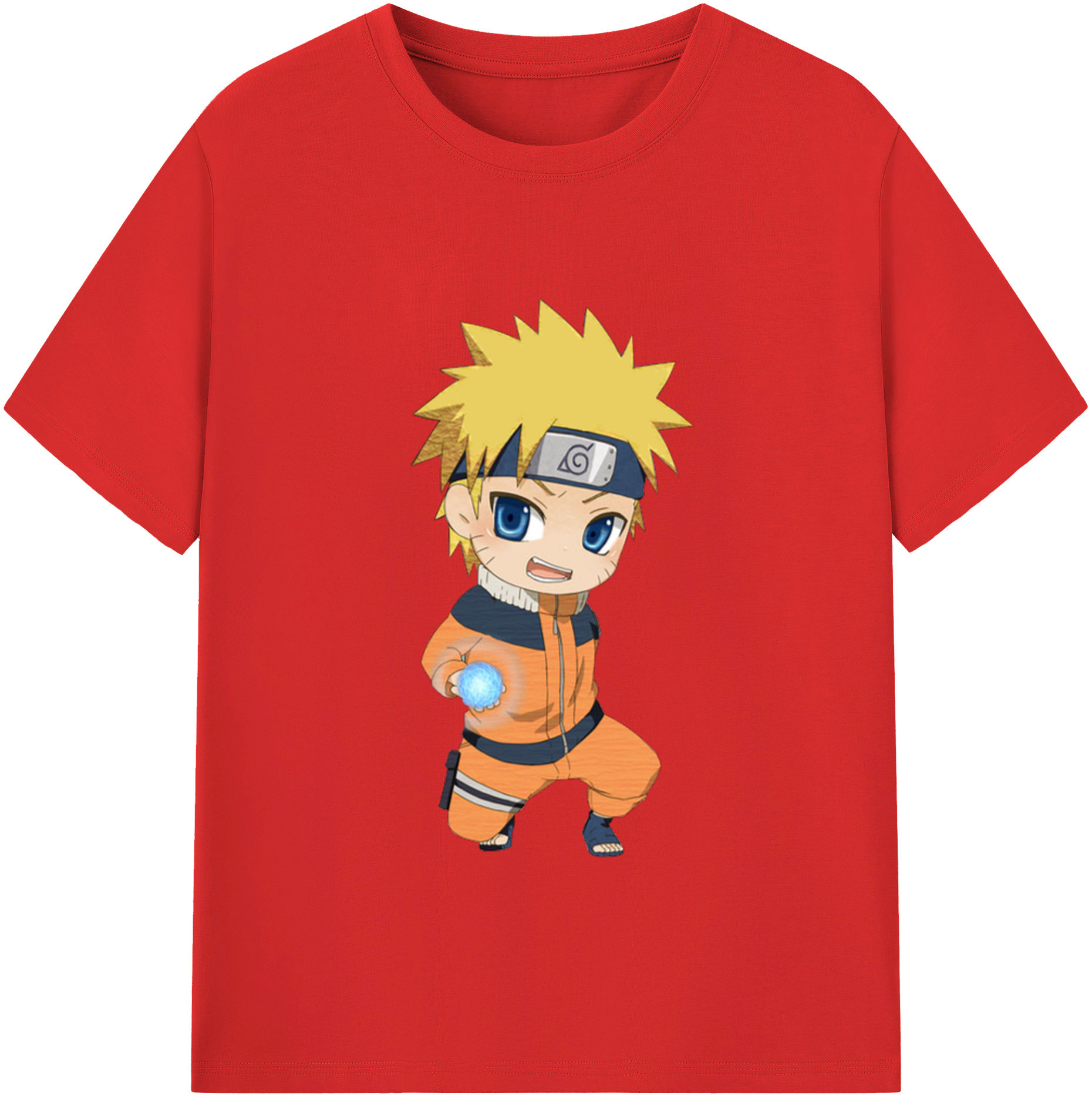 NARUTO -ナルト- うずまき ナルト Uzumaki Naruto レディースカジュアルプリントTシャツ（綿100％）