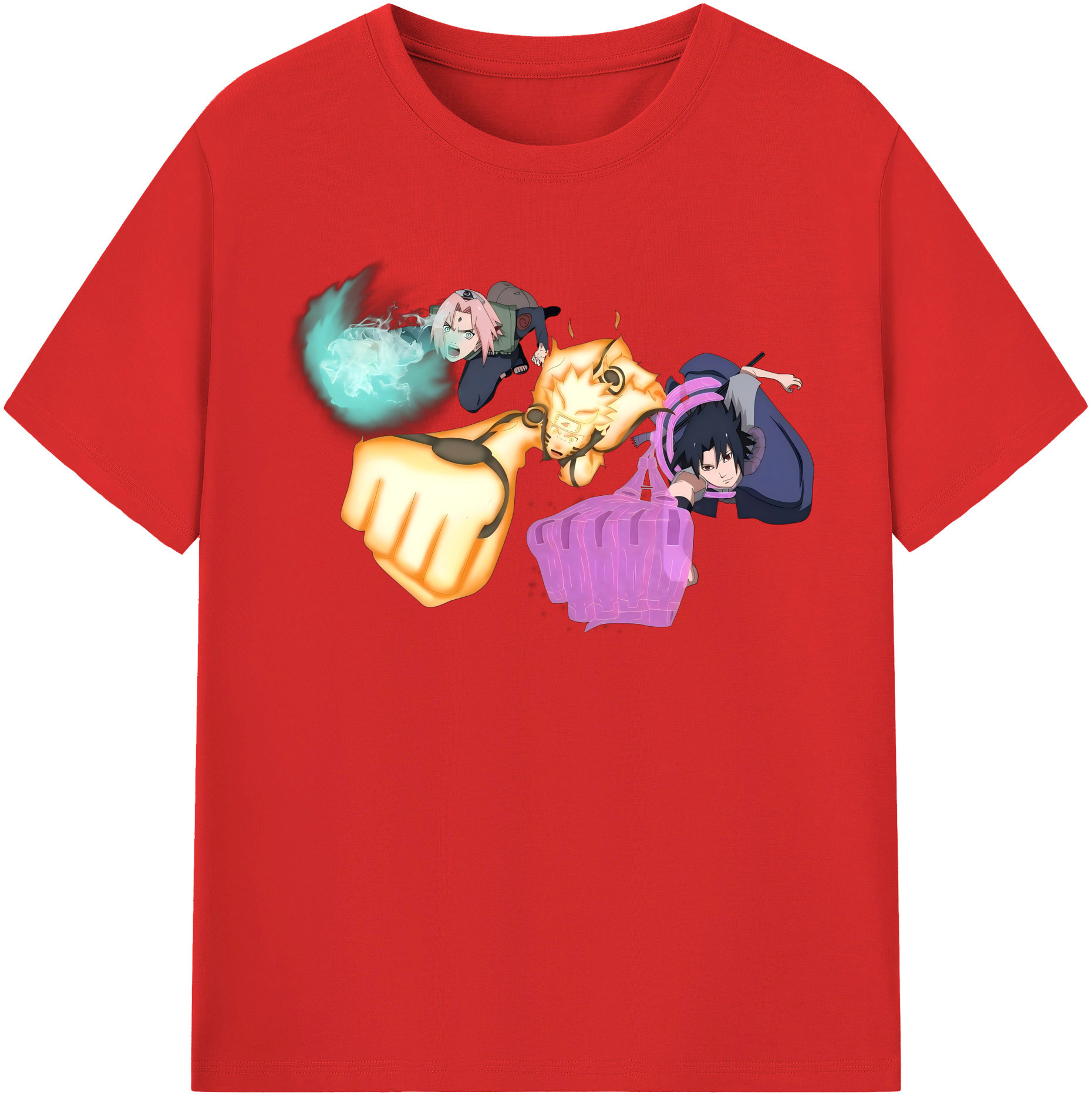 （画像用） NARUTO -ナルト- うずまき ナルト Uzumaki Naruto レディースカジュアルプリントTシャツ（綿100％）