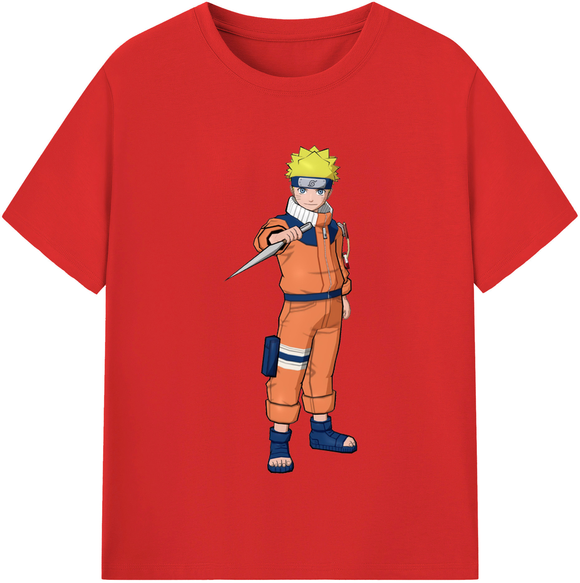 （画像用） NARUTO -ナルト- うずまき ナルト Uzumaki Naruto レディースカジュアルプリントTシャツ（綿100％）