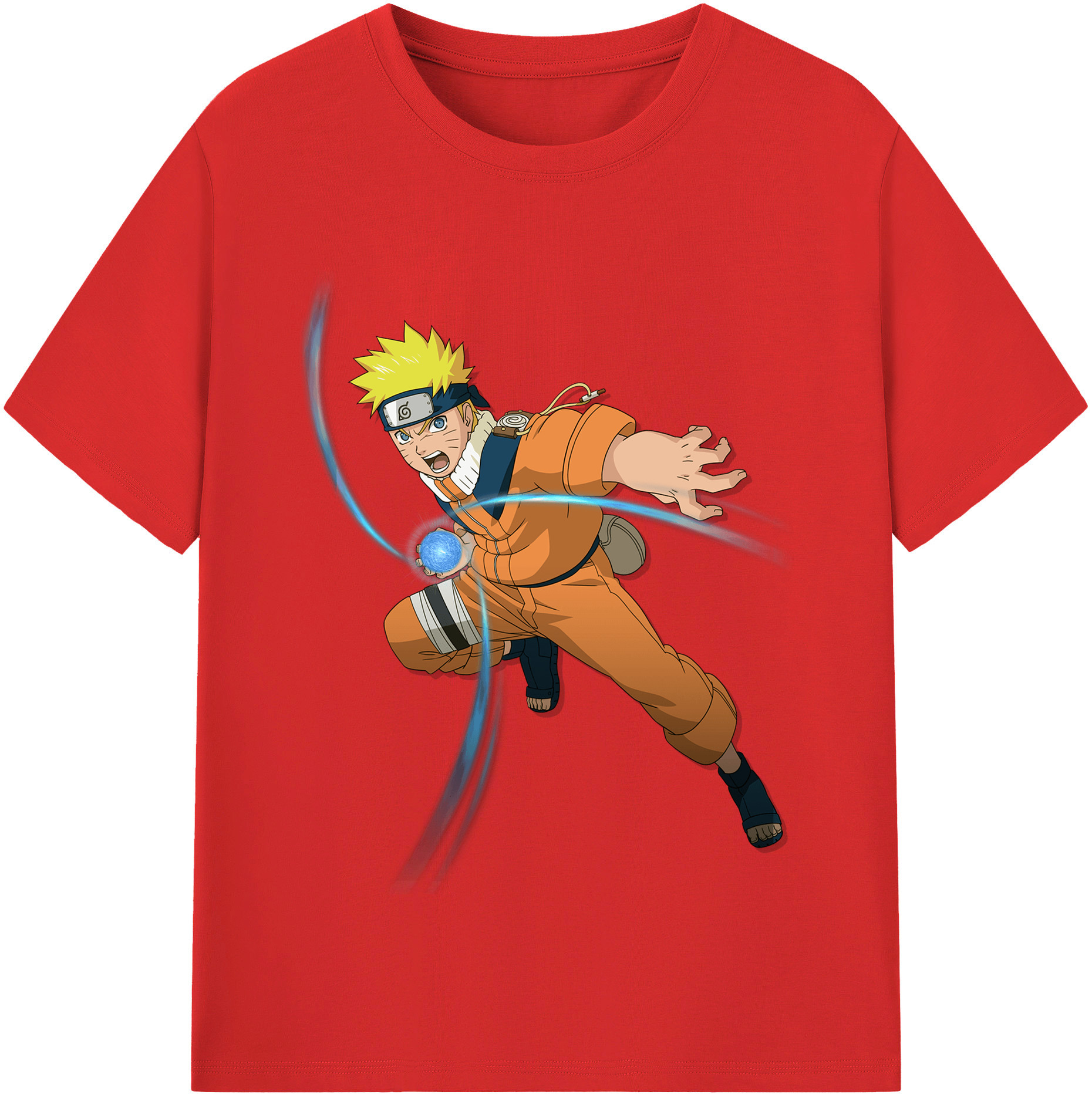 （画像用） NARUTO -ナルト- うずまき ナルト Uzumaki Naruto レディースカジュアルプリントTシャツ（綿100％）