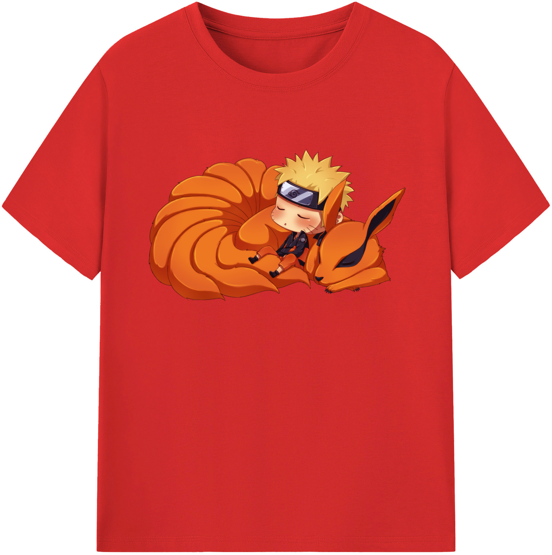 （画像用） NARUTO -ナルト- うずまき ナルト Uzumaki Naruto レディースカジュアルプリントTシャツ（綿100％）