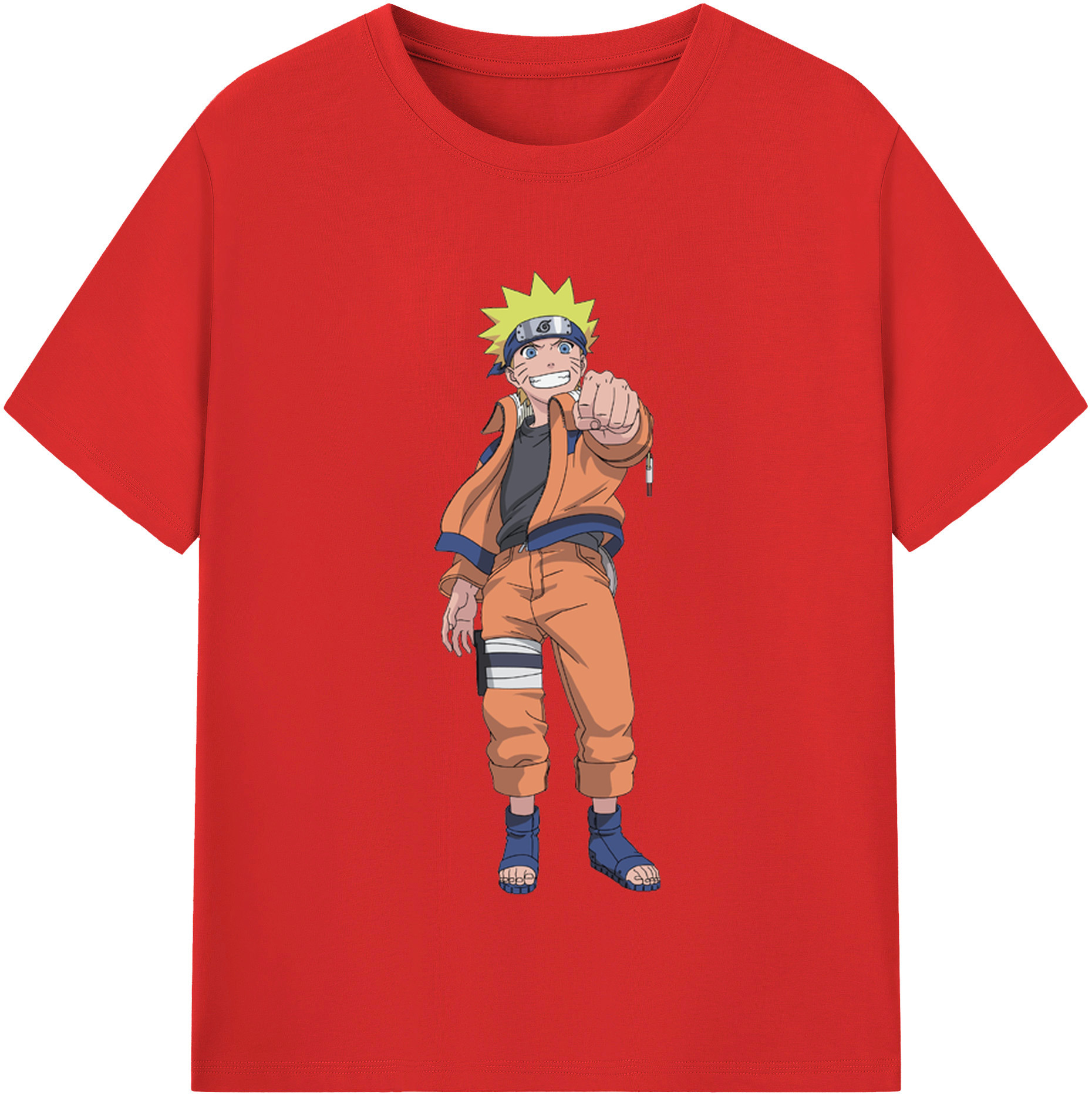 （画像用） NARUTO -ナルト- うずまき ナルト Uzumaki Naruto レディースカジュアルプリントTシャツ（綿100％）