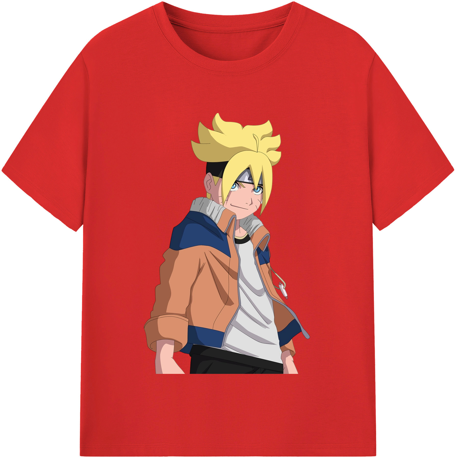 （画像用） NARUTO -ナルト- うずまき ナルト Uzumaki Naruto レディースカジュアルプリントTシャツ（綿100％）