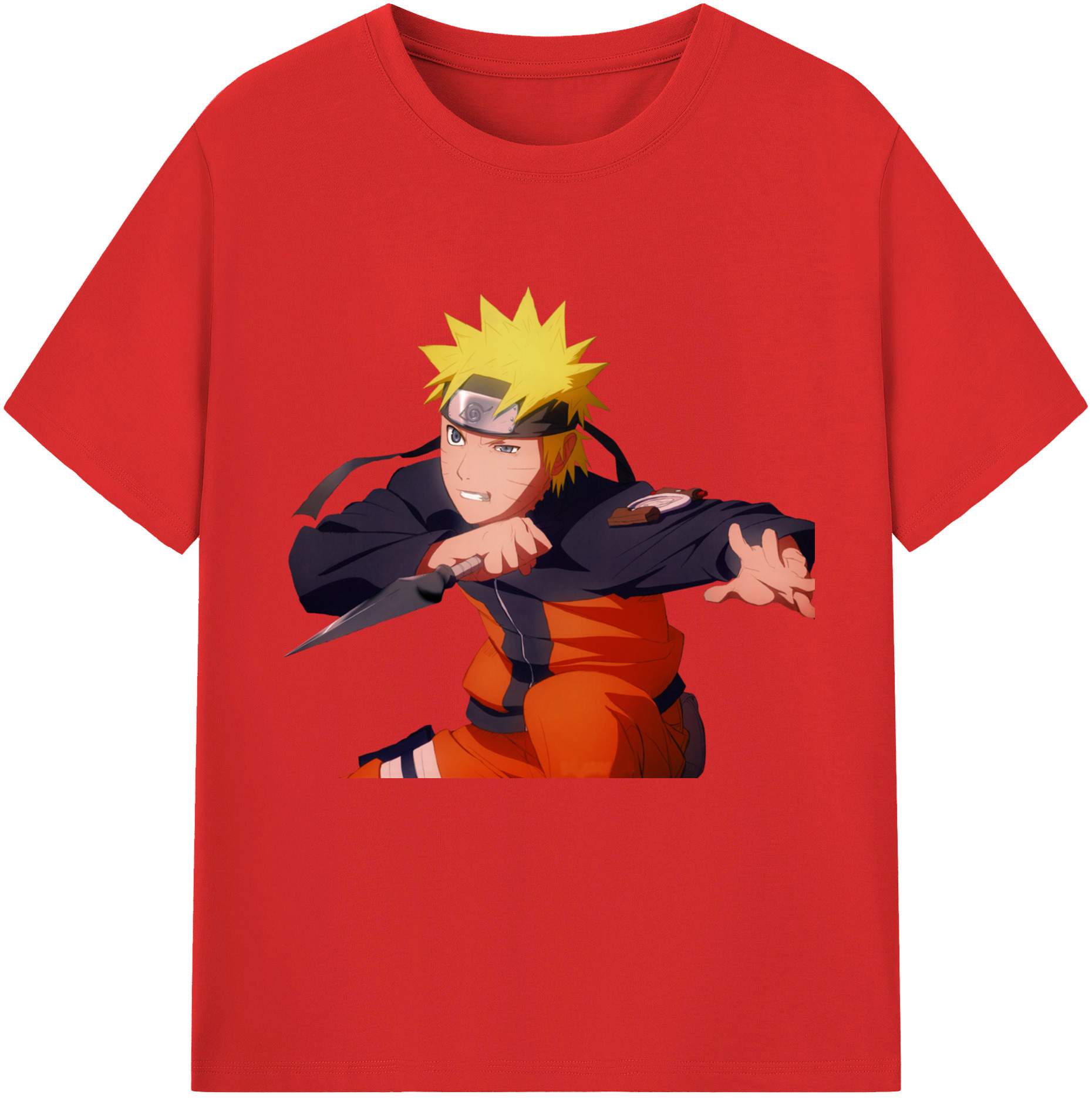 （画像用） NARUTO -ナルト- うずまき ナルト Uzumaki Naruto レディースカジュアルプリントTシャツ（綿100％）