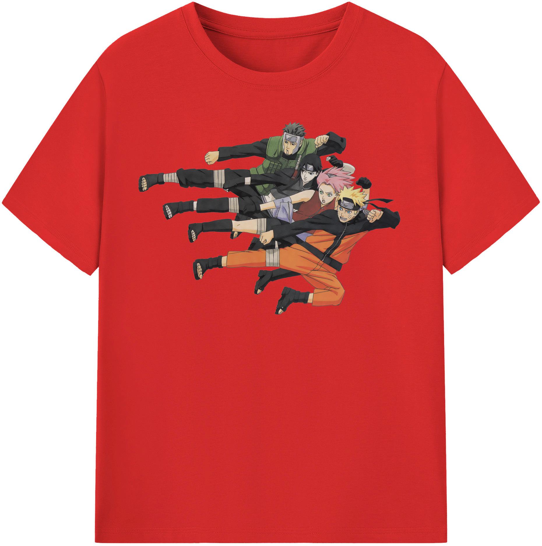 （画像用） NARUTO -ナルト- うずまき ナルト Uzumaki Naruto レディースカジュアルプリントTシャツ（綿100％）