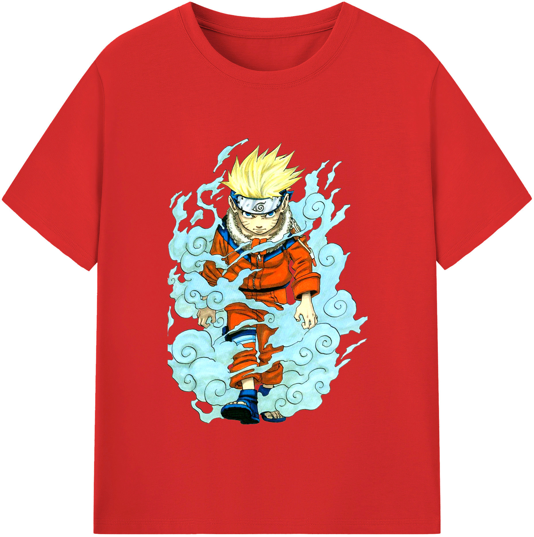 （画像用） NARUTO -ナルト- うずまき ナルト Uzumaki Naruto レディースカジュアルプリントTシャツ（綿100％）