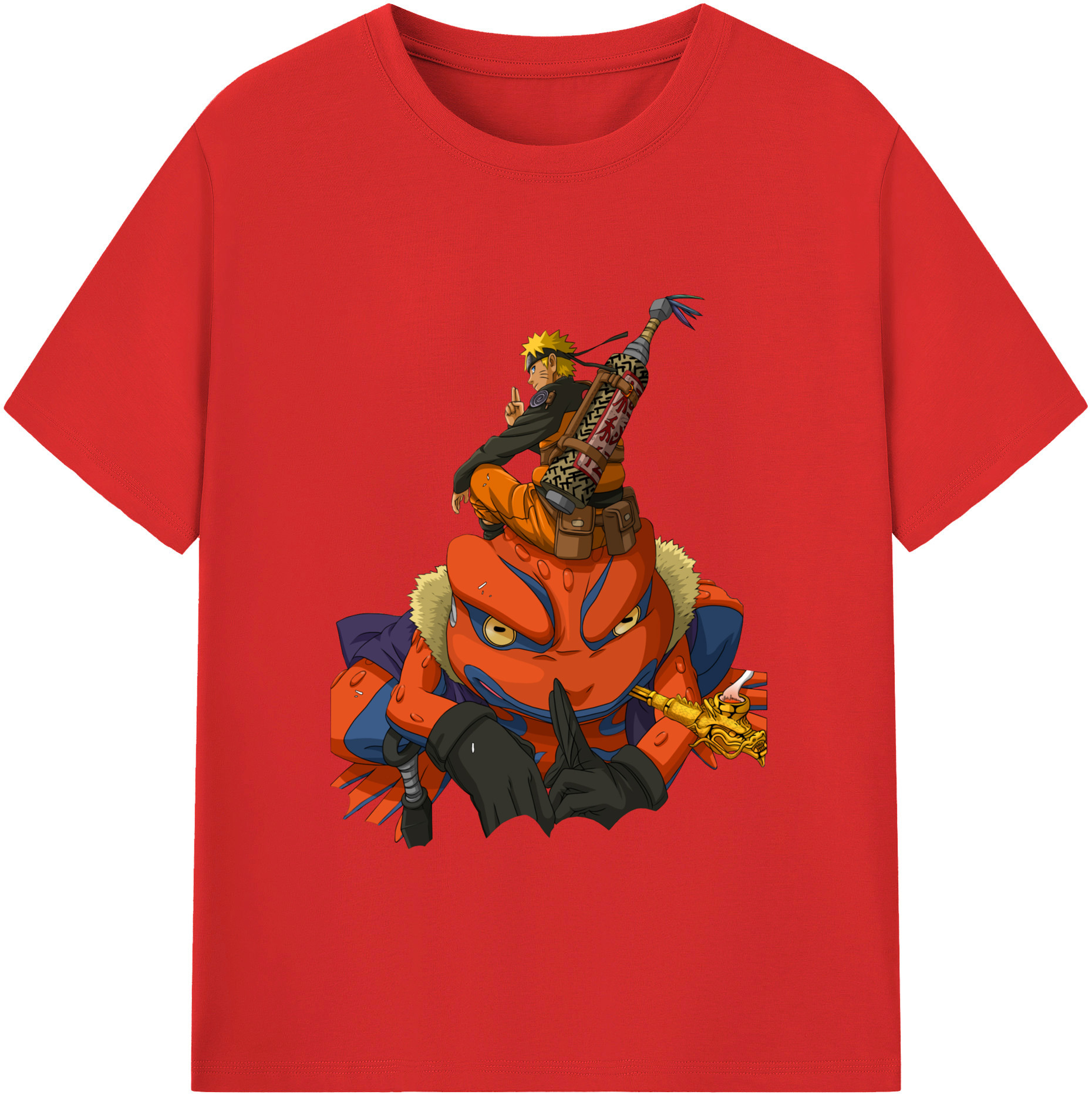 （画像用） NARUTO -ナルト- うずまき ナルト Uzumaki Naruto レディースカジュアルプリントTシャツ（綿100％）