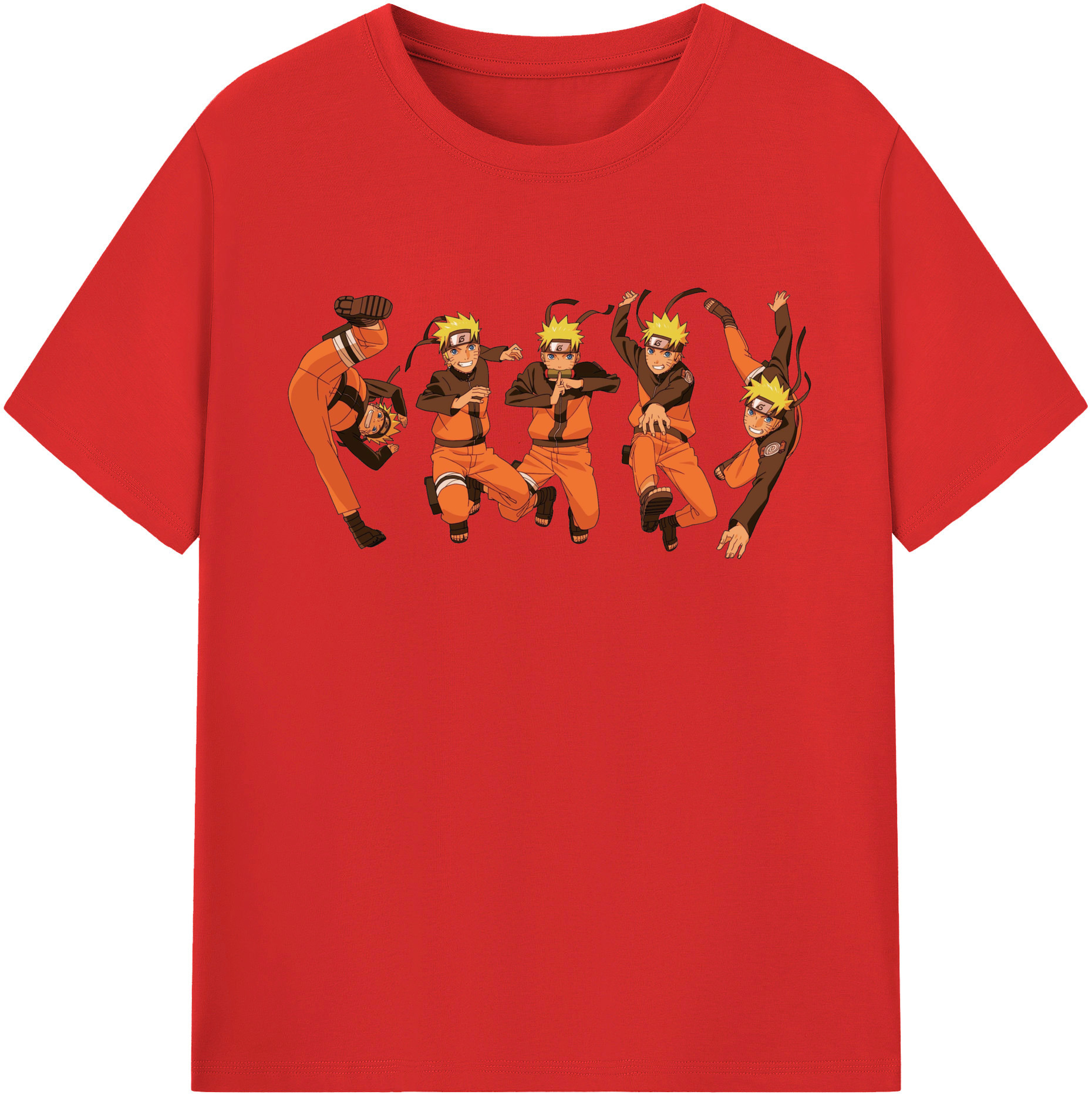 （画像用） NARUTO -ナルト- うずまき ナルト Uzumaki Naruto レディースカジュアルプリントTシャツ（綿100％）
