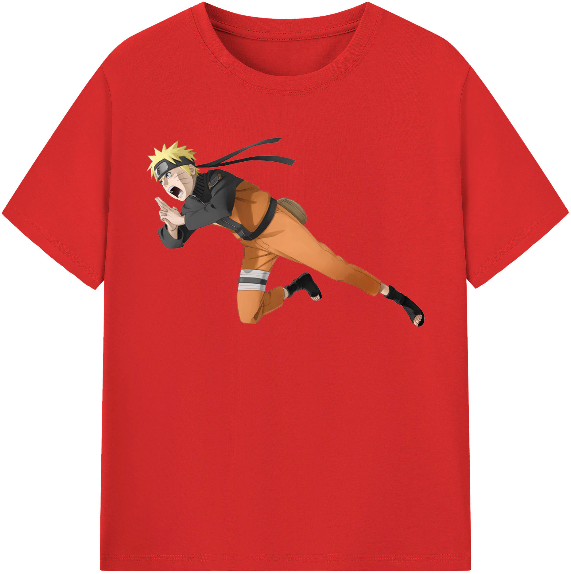 （画像用） NARUTO -ナルト- うずまき ナルト Uzumaki Naruto レディースカジュアルプリントTシャツ（綿100％）