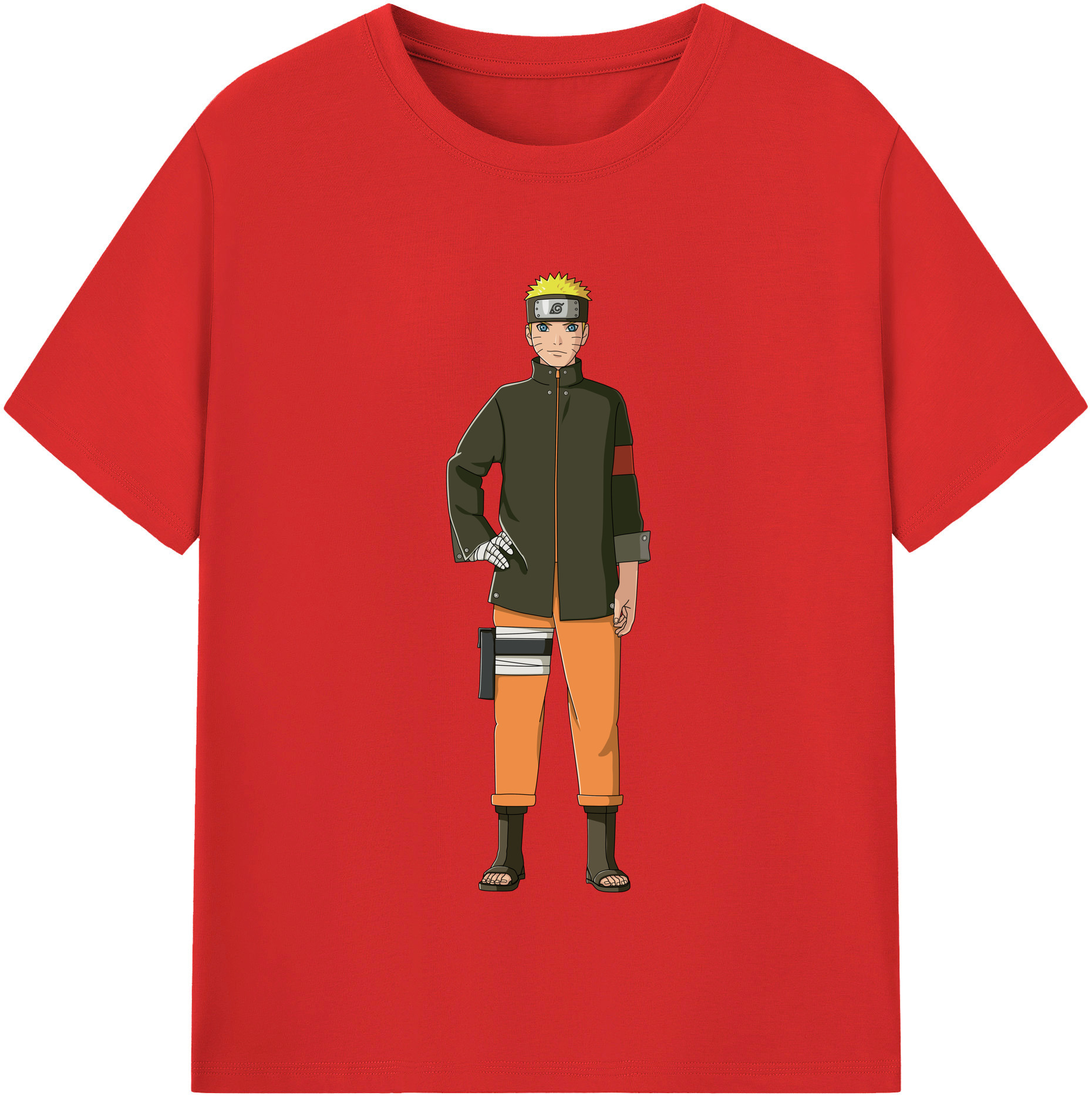 （画像用） NARUTO -ナルト- うずまき ナルト Uzumaki Naruto レディースカジュアルプリントTシャツ（綿100％）