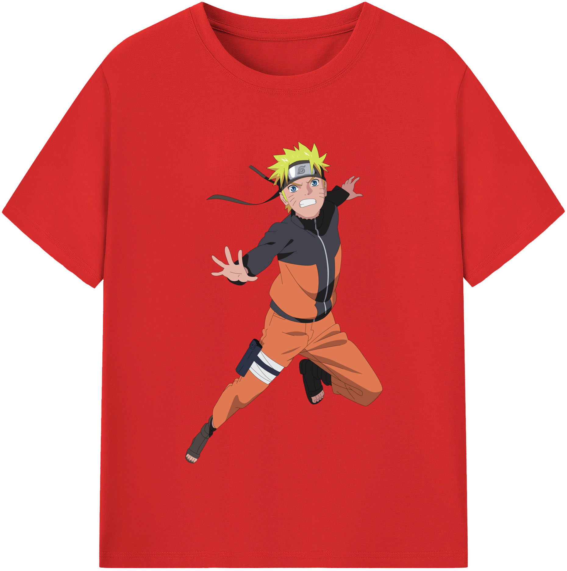 NARUTO -ナルト- うずまき ナルト Uzumaki Naruto レディースカジュアルプリントTシャツ（綿100％）