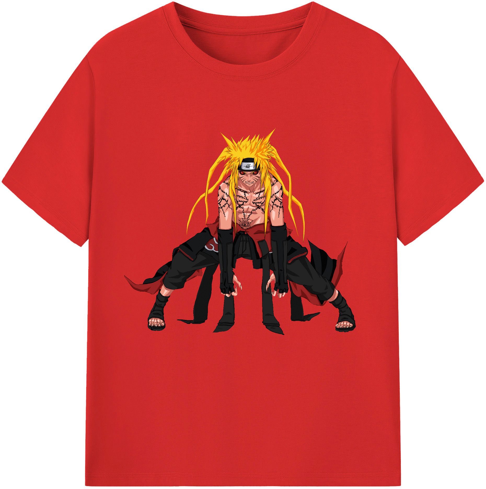 （画像用） NARUTO -ナルト- うずまき ナルト Uzumaki Naruto レディースカジュアルプリントTシャツ（綿100％）
