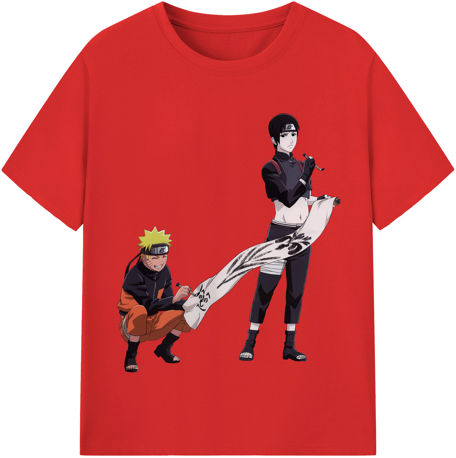 （画像用） NARUTO -ナルト- うずまき ナルト Uzumaki Naruto レディースカジュアルプリントTシャツ（綿100％）
