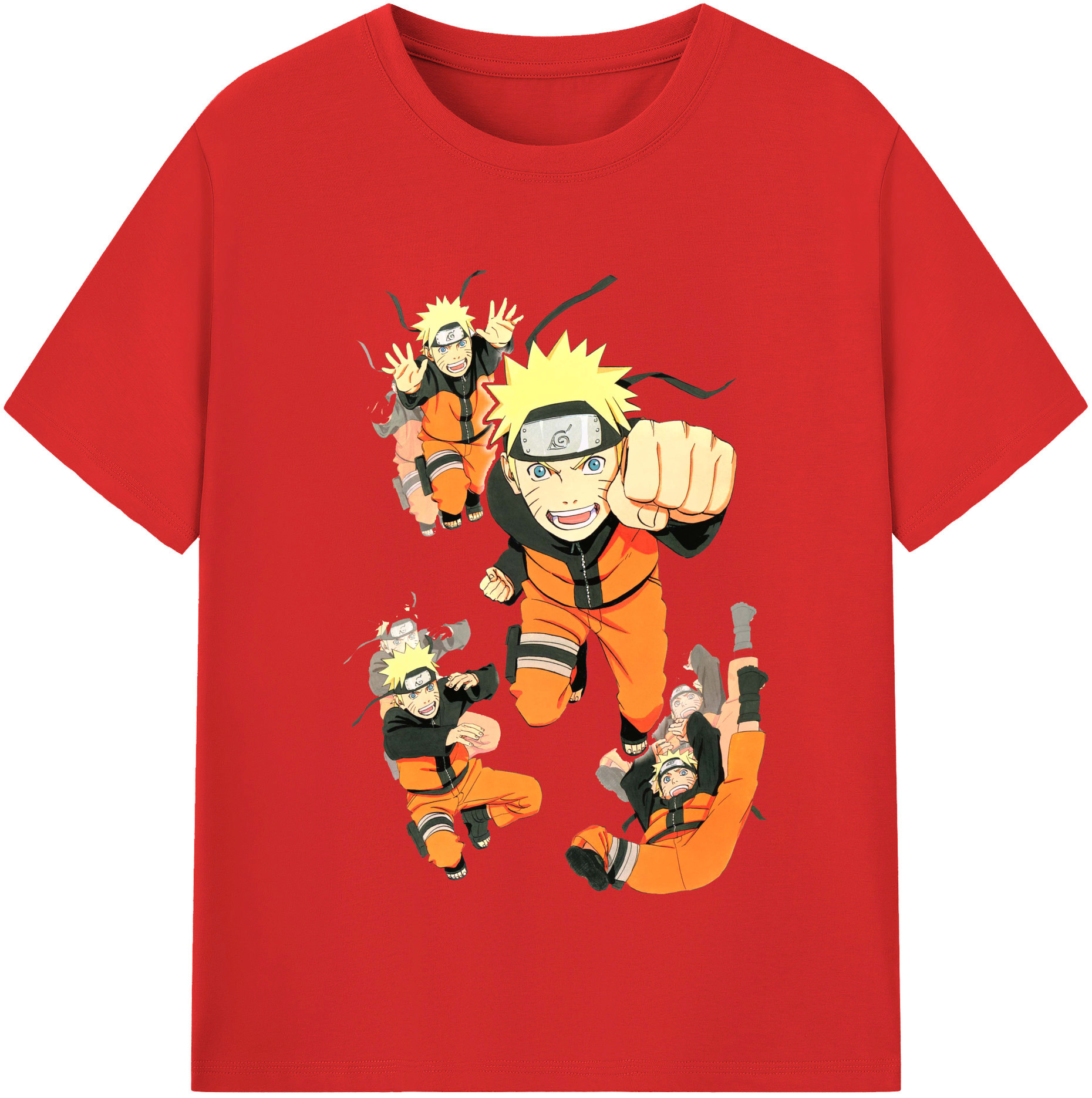 （画像用） NARUTO -ナルト- うずまき ナルト Uzumaki Naruto レディースカジュアルプリントTシャツ（綿100％）