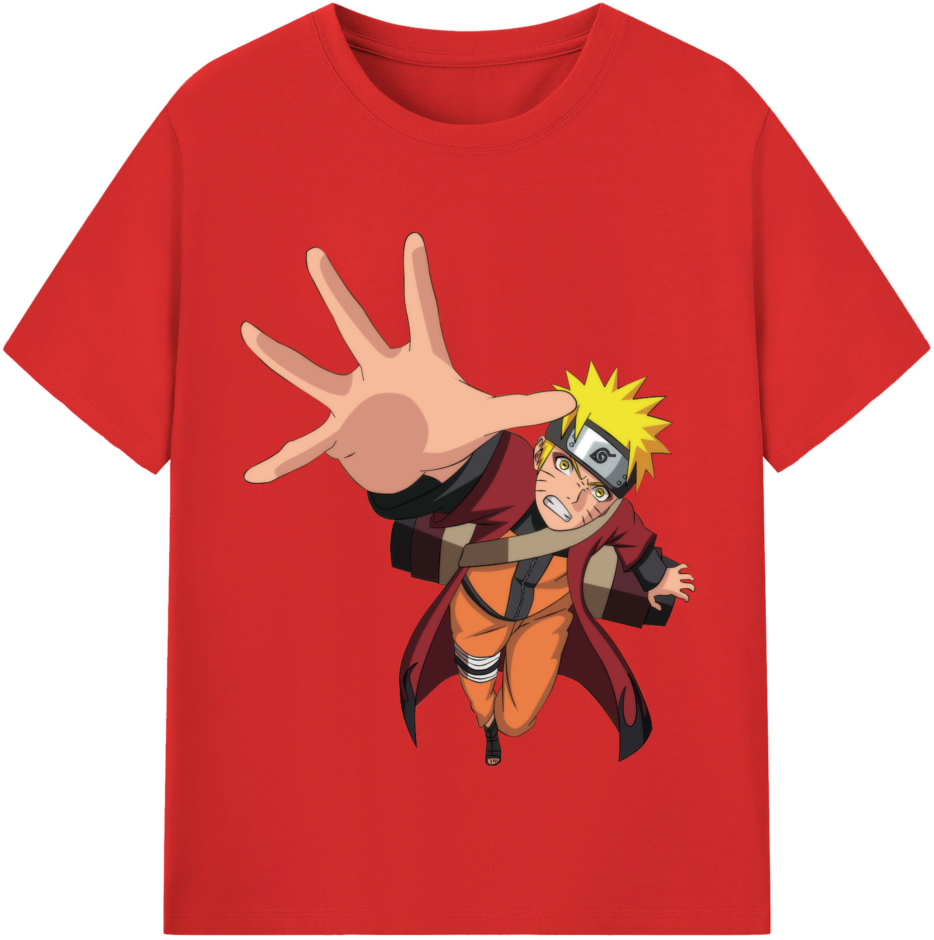 （画像用） NARUTO -ナルト- うずまき ナルト Uzumaki Naruto レディースカジュアルプリントTシャツ（綿100％）