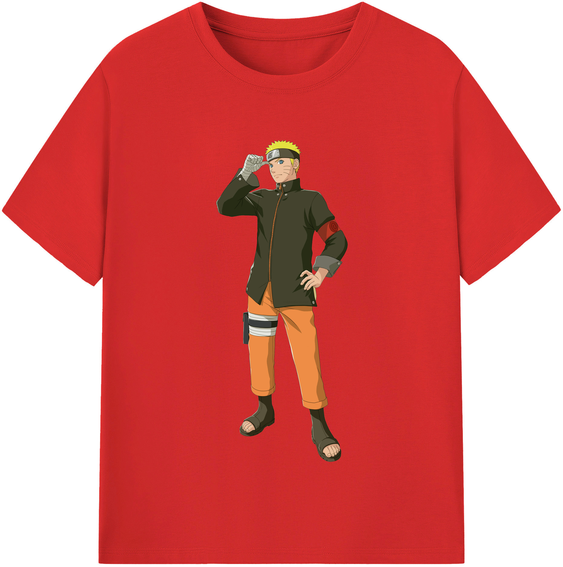 （画像用） NARUTO -ナルト- うずまき ナルト Uzumaki Naruto レディースカジュアルプリントTシャツ（綿100％）