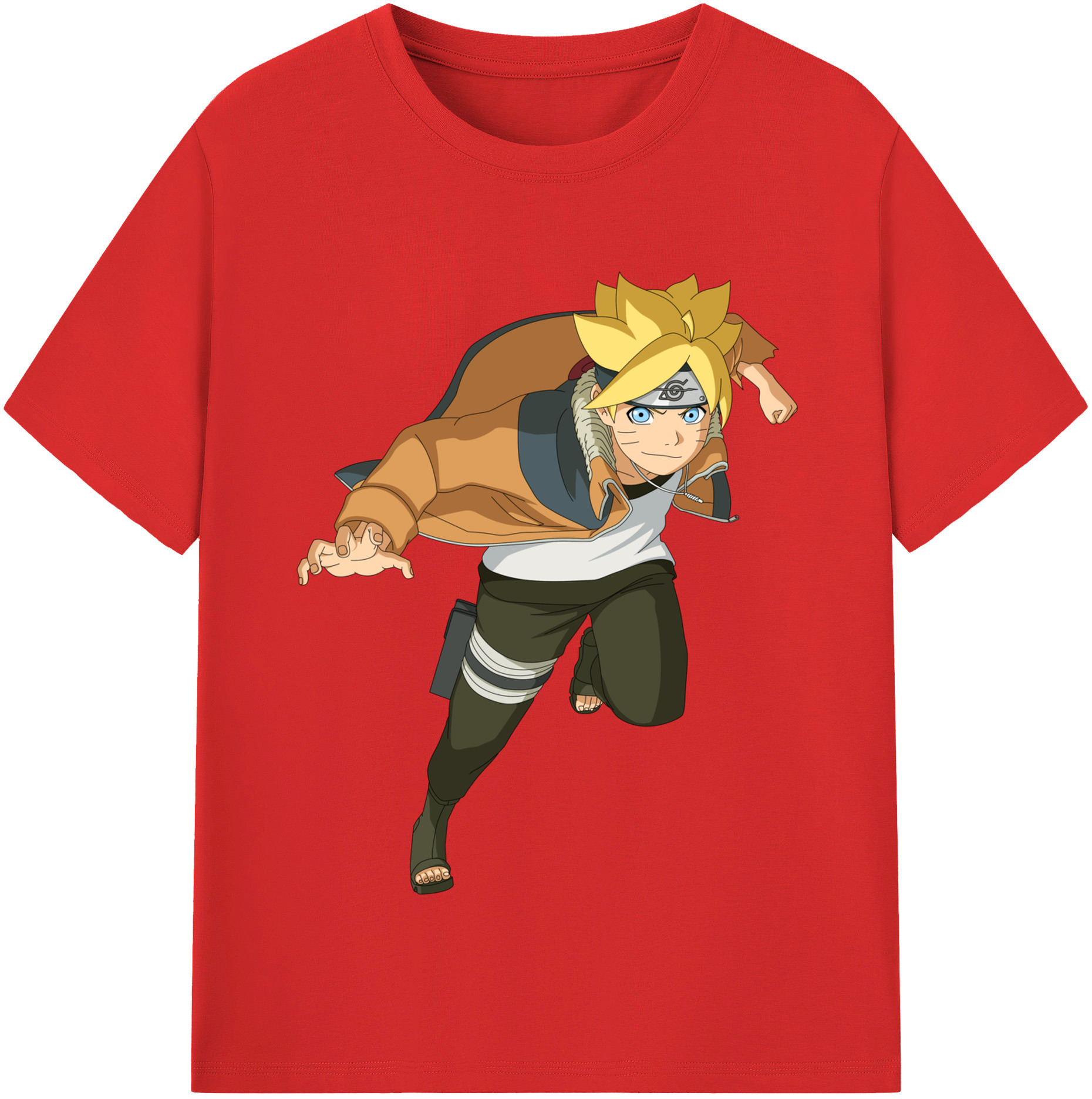（画像用） NARUTO -ナルト- うずまき ナルト Uzumaki Naruto レディースカジュアルプリントTシャツ（綿100％）