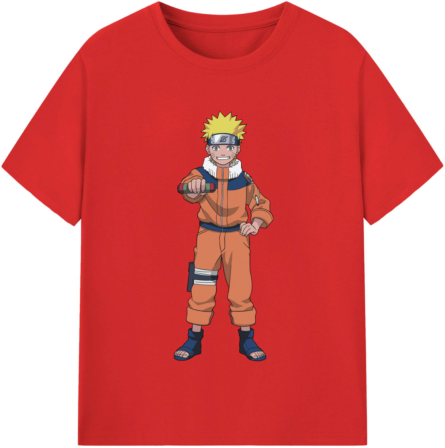 （画像用） NARUTO -ナルト- うずまき ナルト Uzumaki Naruto レディースカジュアルプリントTシャツ（綿100％）