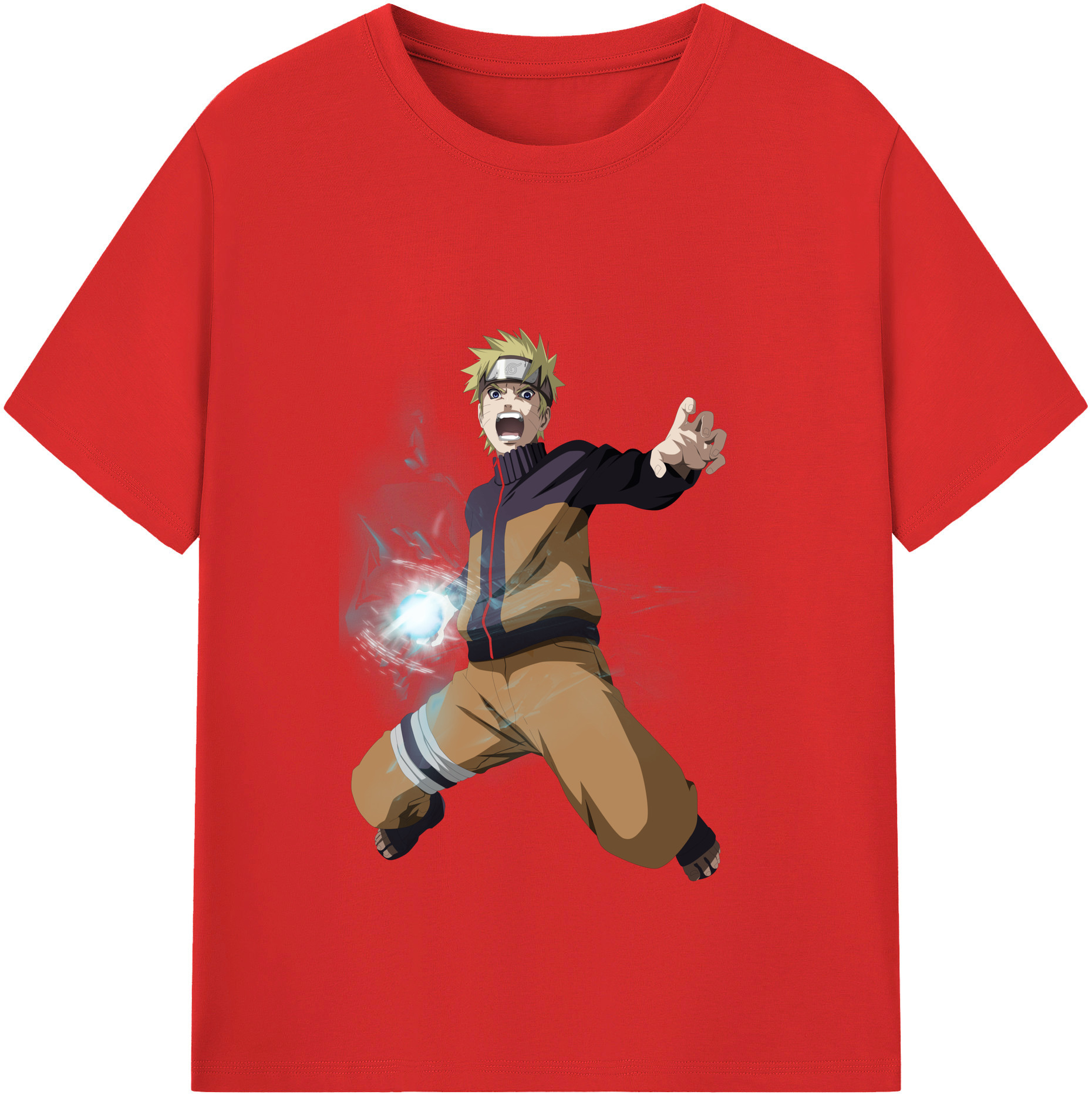 （画像用） NARUTO -ナルト- うずまき ナルト Uzumaki Naruto レディースカジュアルプリントTシャツ（綿100％）