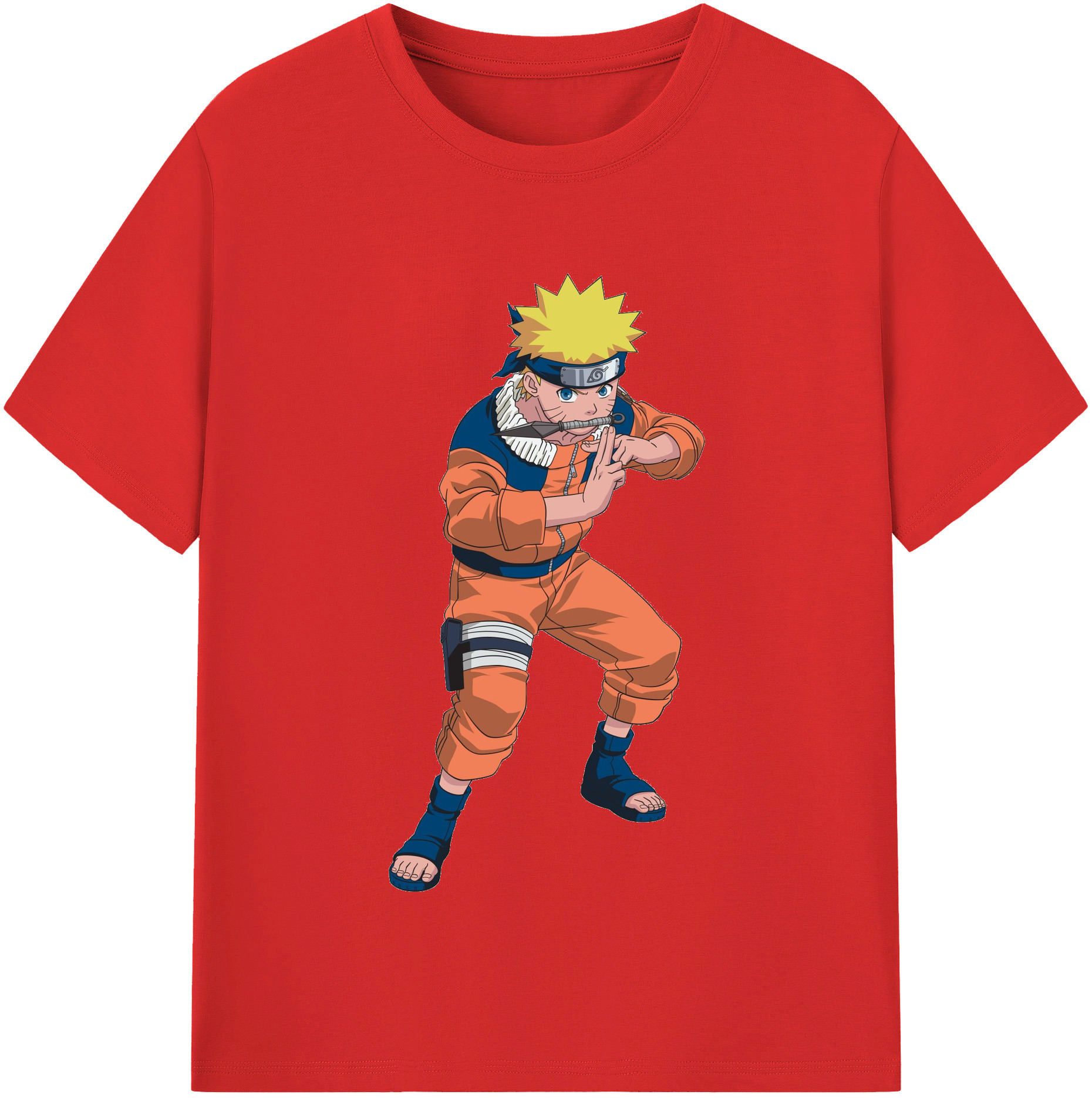 NARUTO -ナルト- うずまき ナルト Uzumaki Naruto レディースカジュアルプリントTシャツ（綿100％）