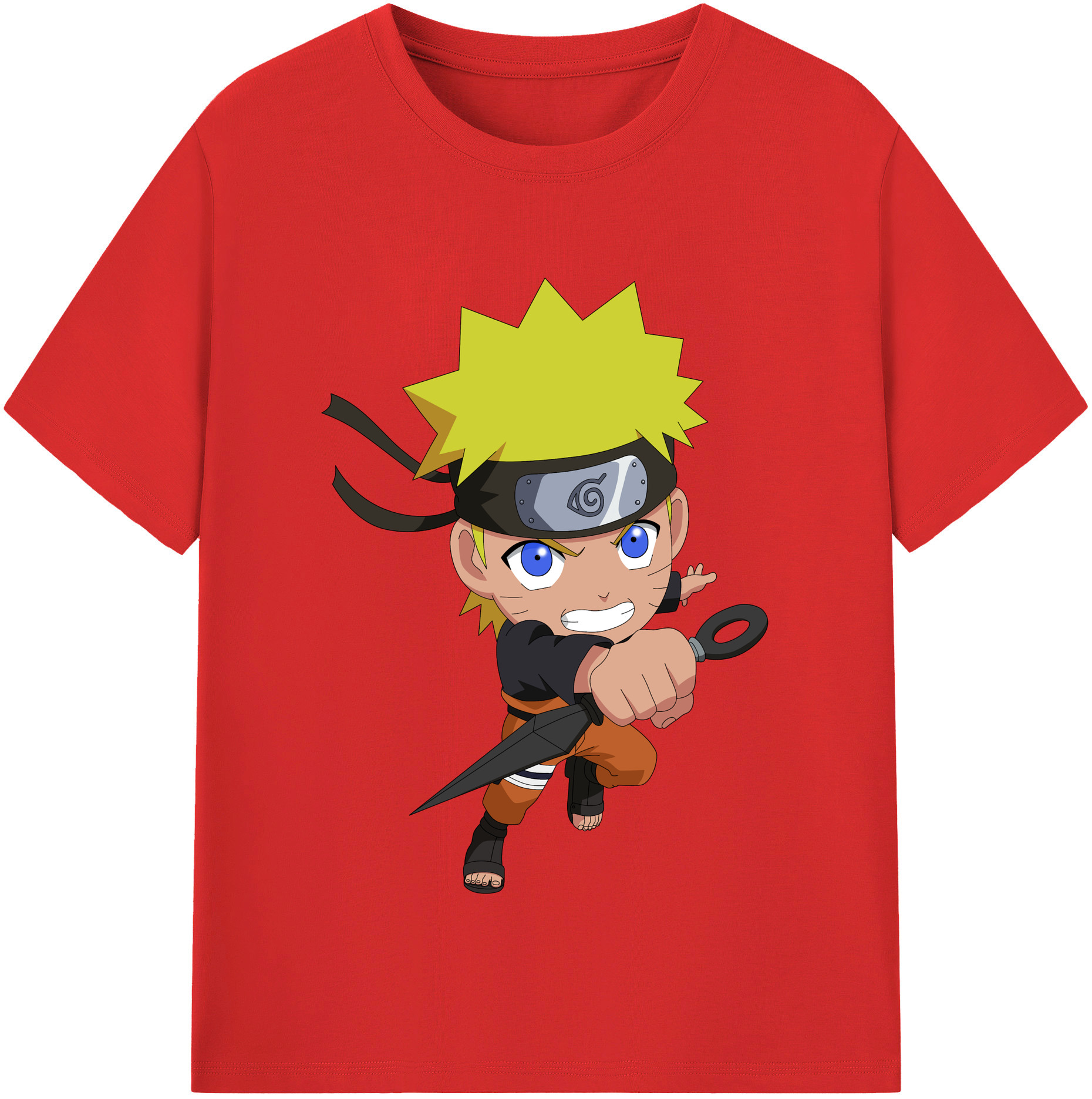 （画像用） NARUTO -ナルト- うずまき ナルト Uzumaki Naruto レディースカジュアルプリントTシャツ（綿100％）