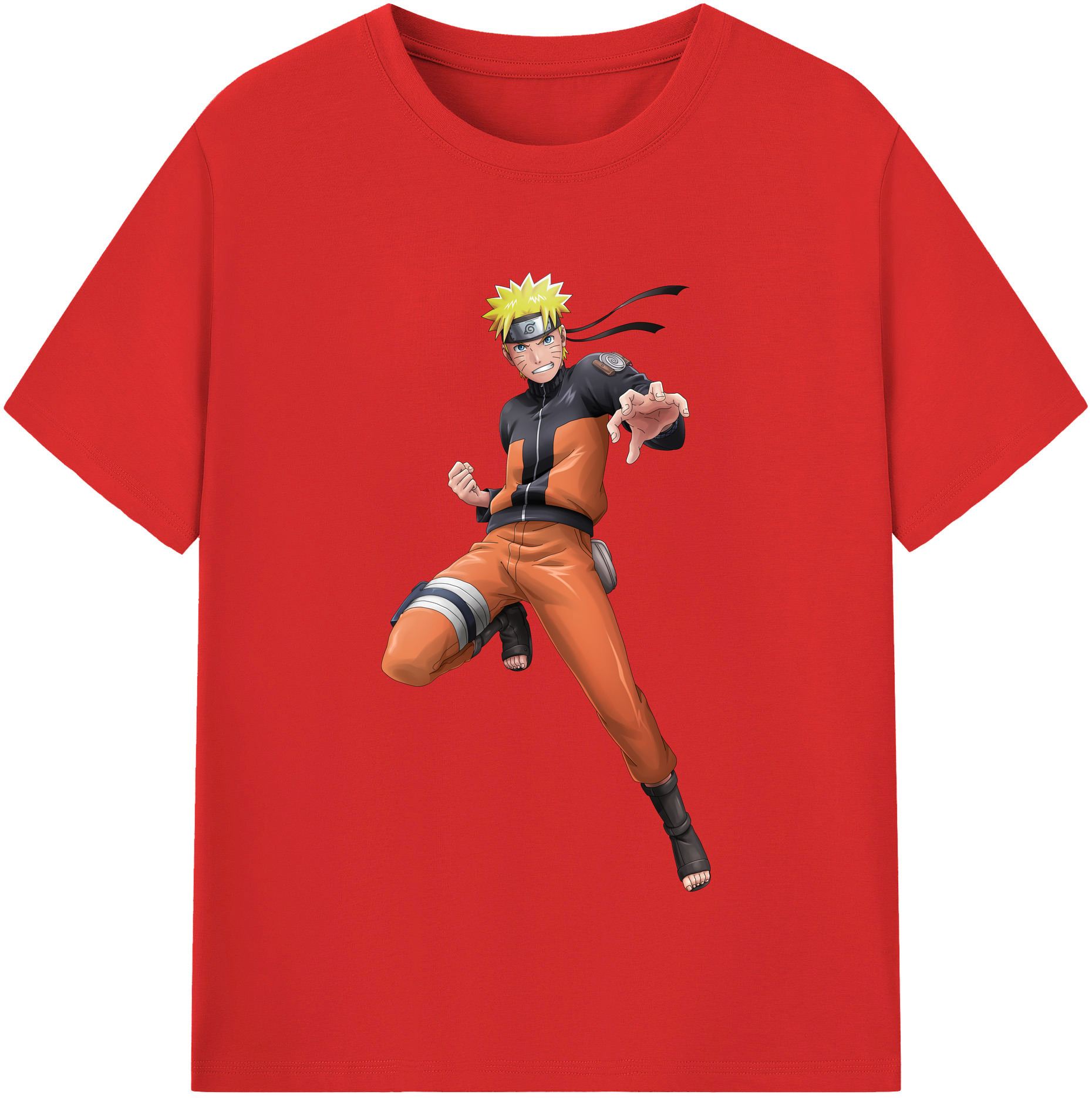 （画像用） NARUTO -ナルト- うずまき ナルト Uzumaki Naruto レディースカジュアルプリントTシャツ（綿100％）