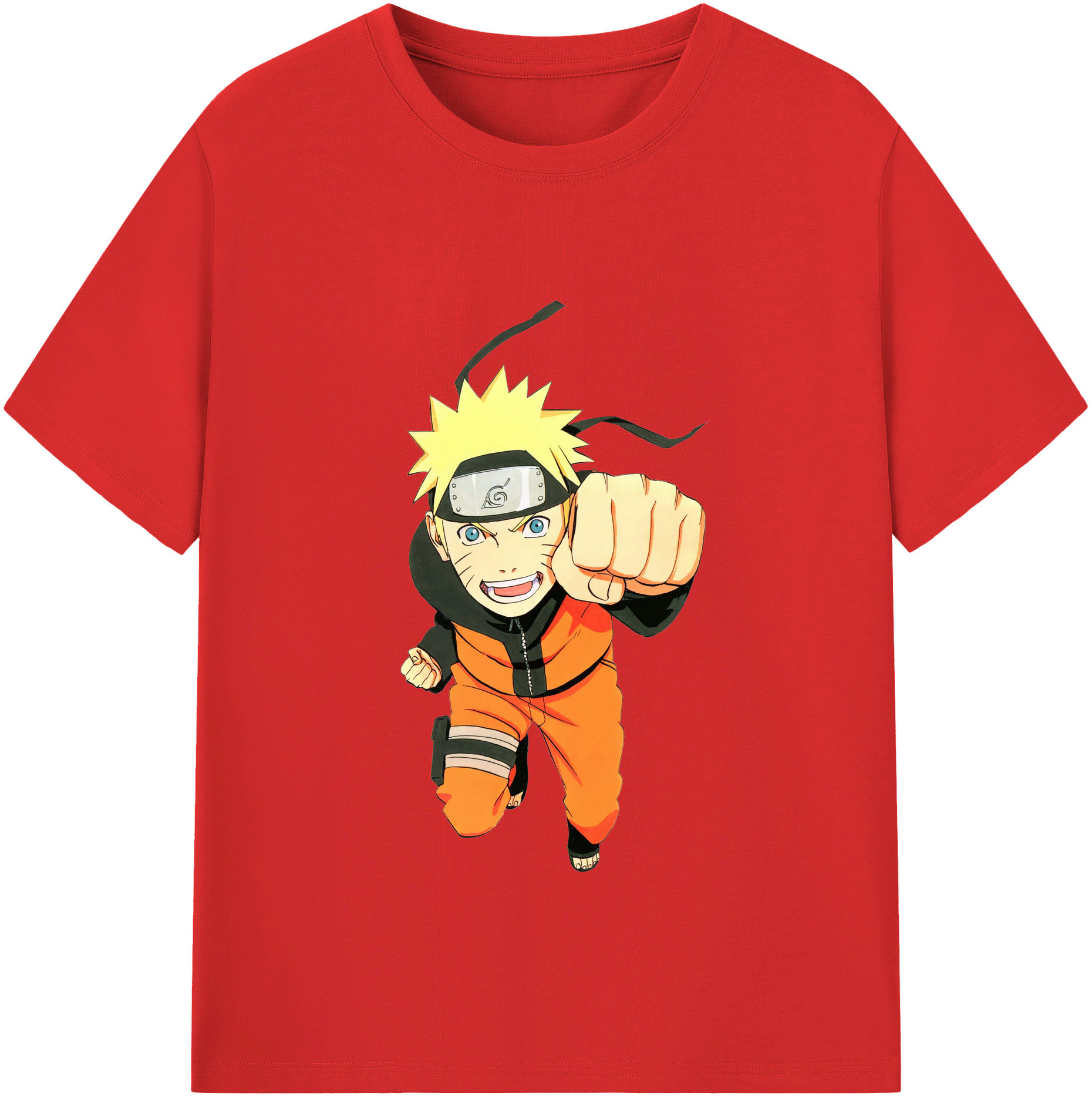 （画像用） NARUTO -ナルト- うずまき ナルト Uzumaki Naruto レディースカジュアルプリントTシャツ（綿100％）