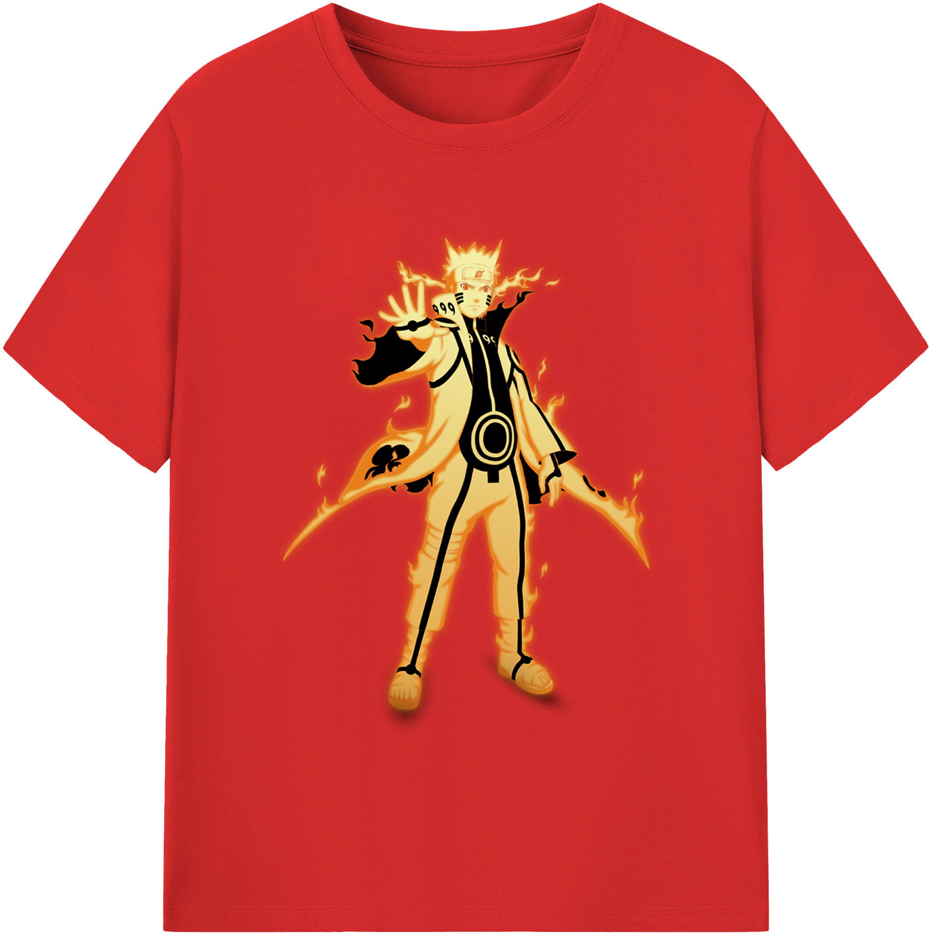 （画像用） NARUTO -ナルト- うずまき ナルト Uzumaki Naruto レディースカジュアルプリントTシャツ（綿100％）