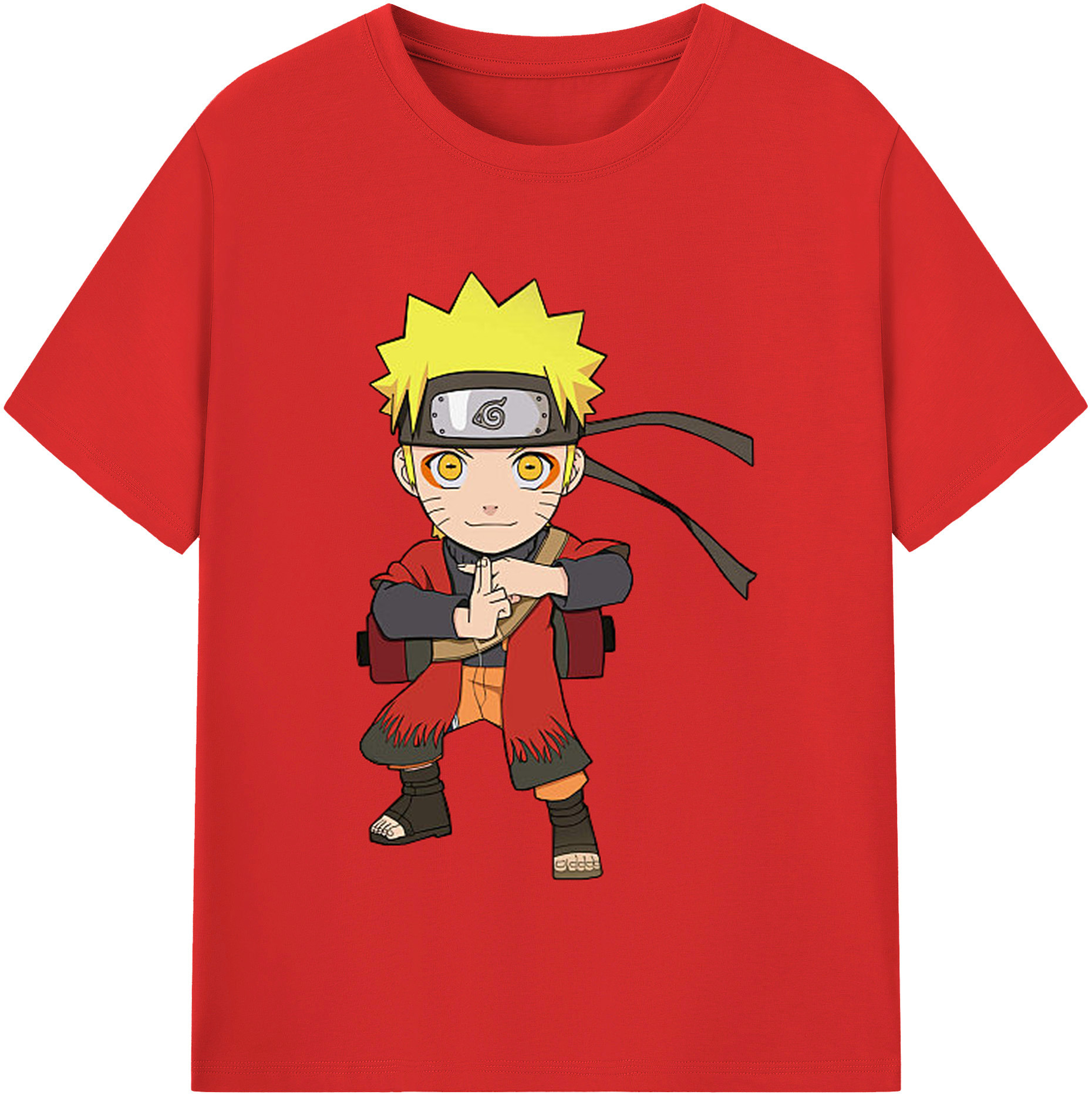 （画像用） NARUTO -ナルト- うずまき ナルト Uzumaki Naruto レディースカジュアルプリントTシャツ（綿100％）
