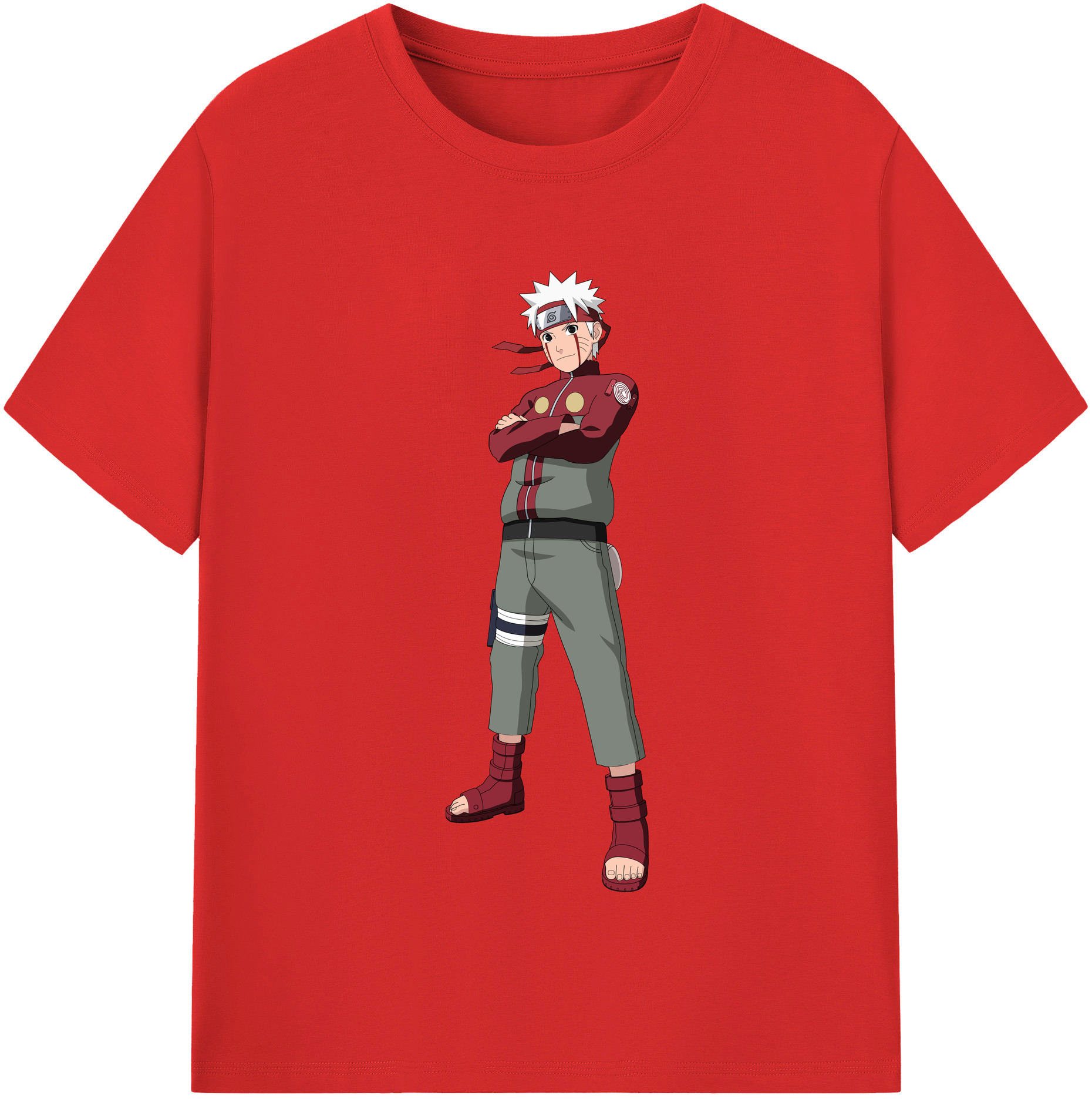 （画像用） NARUTO -ナルト- うずまき ナルト Uzumaki Naruto レディースカジュアルプリントTシャツ（綿100％）