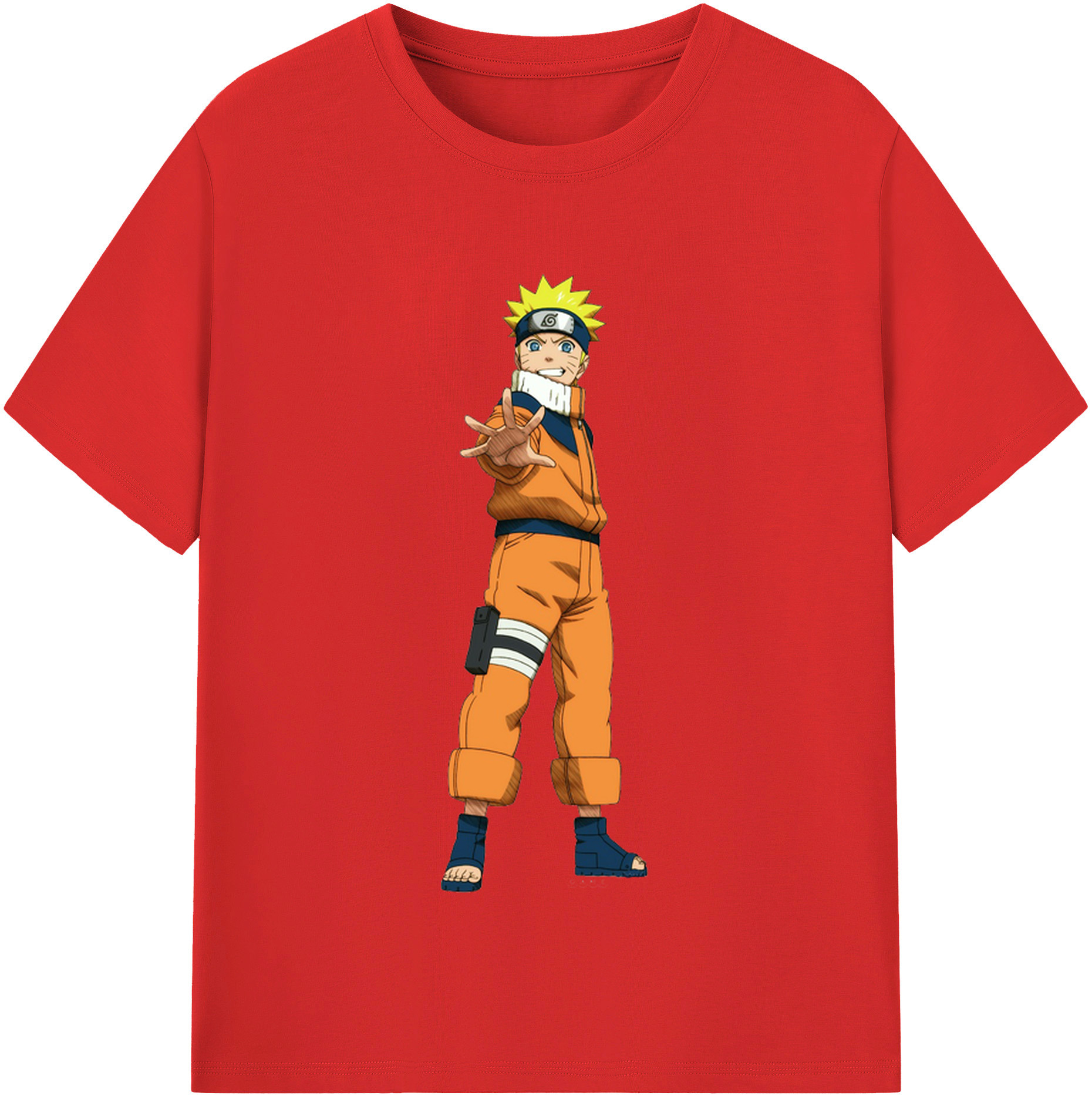 （画像用） NARUTO -ナルト- うずまき ナルト Uzumaki Naruto レディースカジュアルプリントTシャツ（綿100％）