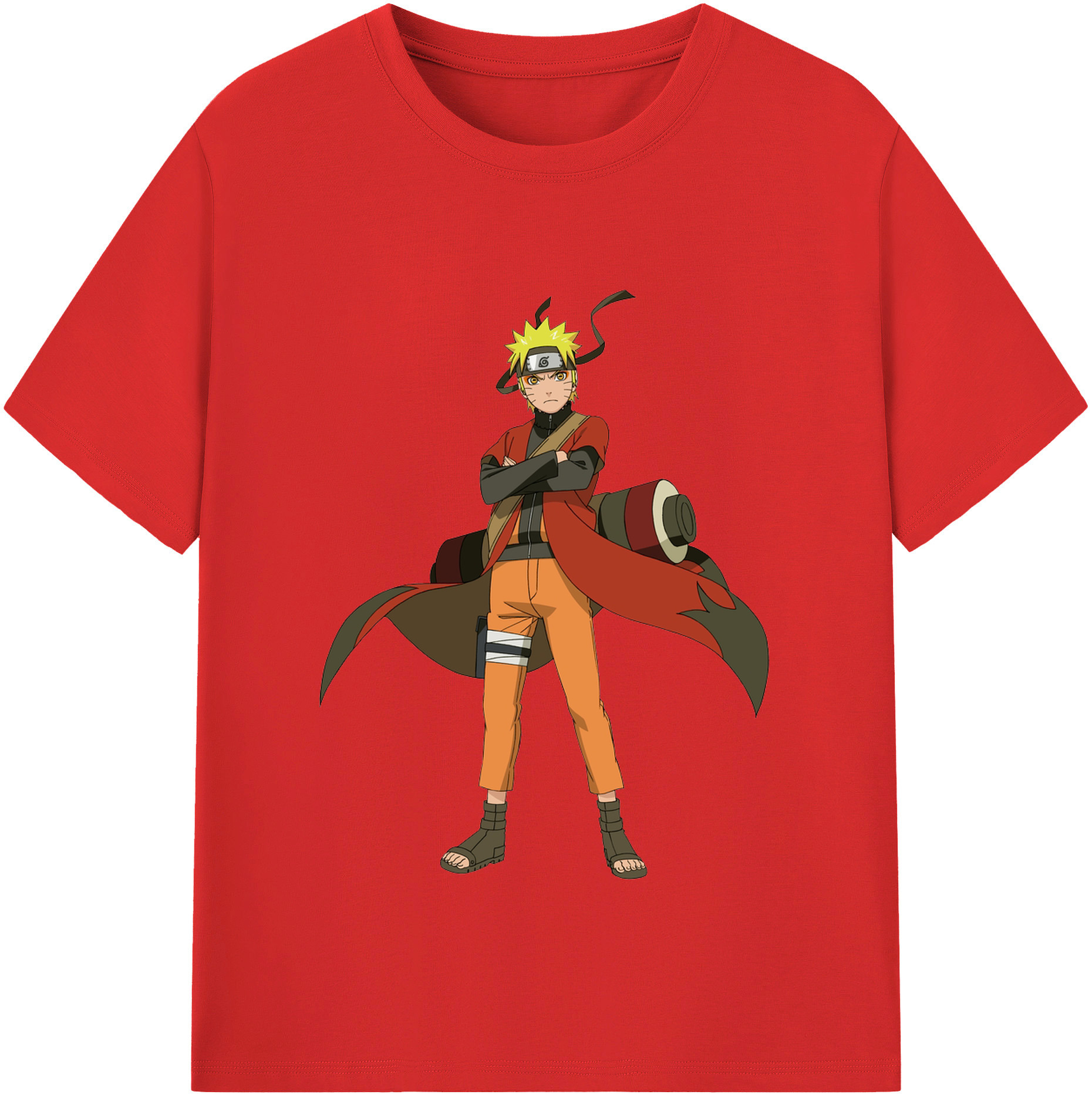 （画像用） NARUTO -ナルト- うずまき ナルト Uzumaki Naruto レディースカジュアルプリントTシャツ（綿100％）