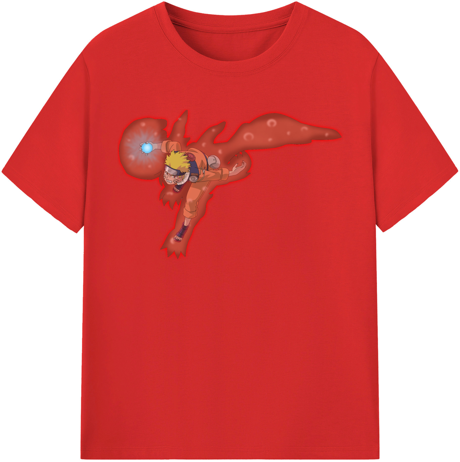 （画像用） NARUTO -ナルト- うずまき ナルト Uzumaki Naruto レディースカジュアルプリントTシャツ（綿100％）